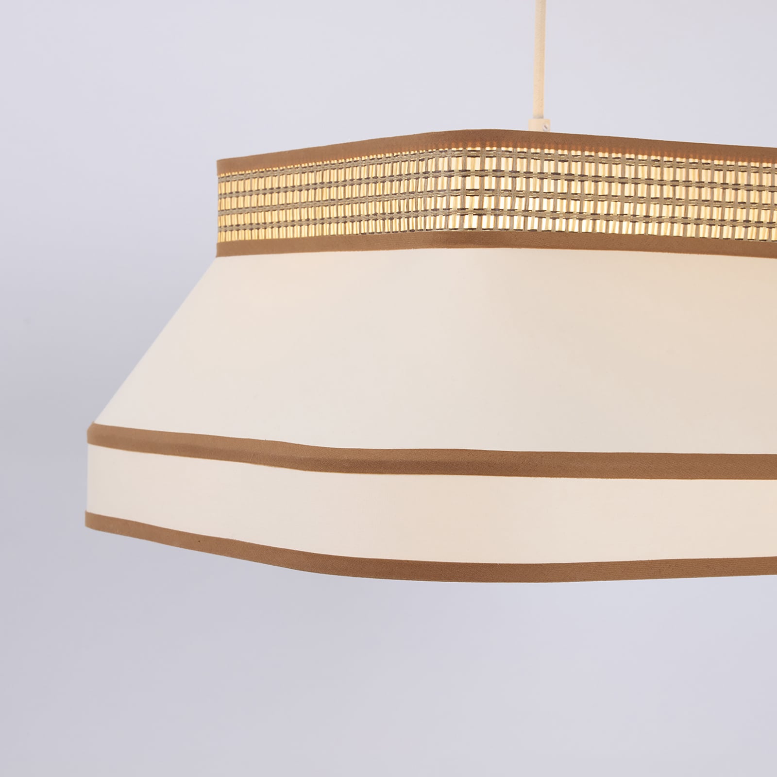 MARKET SET piekaramā lampa Square, 48 x 48 cm, krēmkrāsā, tekstils, E27 MARKET SET piekaramā lampa Square, 48 x 48 cm, krēmkrāsā, tekstils, E27