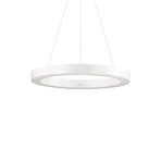 Ideal Lux LED-Hängeleuchte Oracle, Ø 50 cm, weiß, 3.000 K