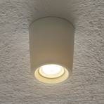 Opbouw-downlight Livia Ø6cm 3.000K wit/frosted