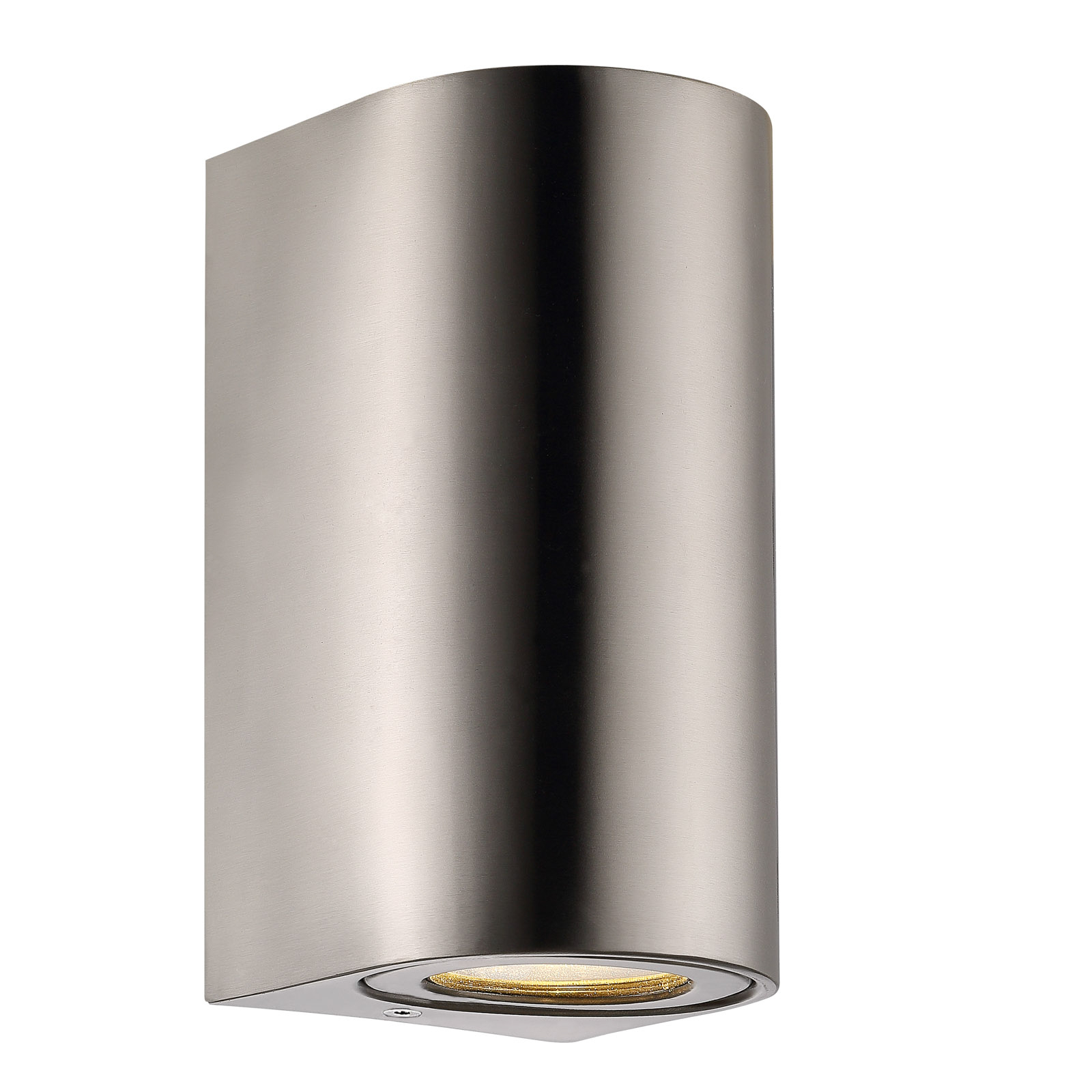 Canto Maxi 2 outdoor wall light, stainless steel