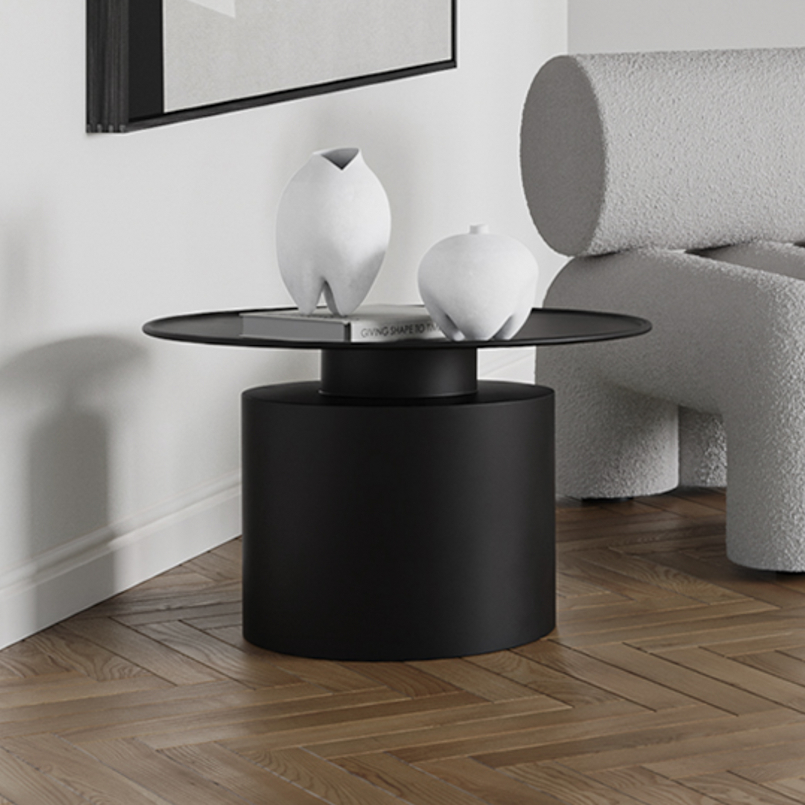 Stolik pomocniczy Pillar, czarny, 41 cm, żelazo – 101 Copenhagen