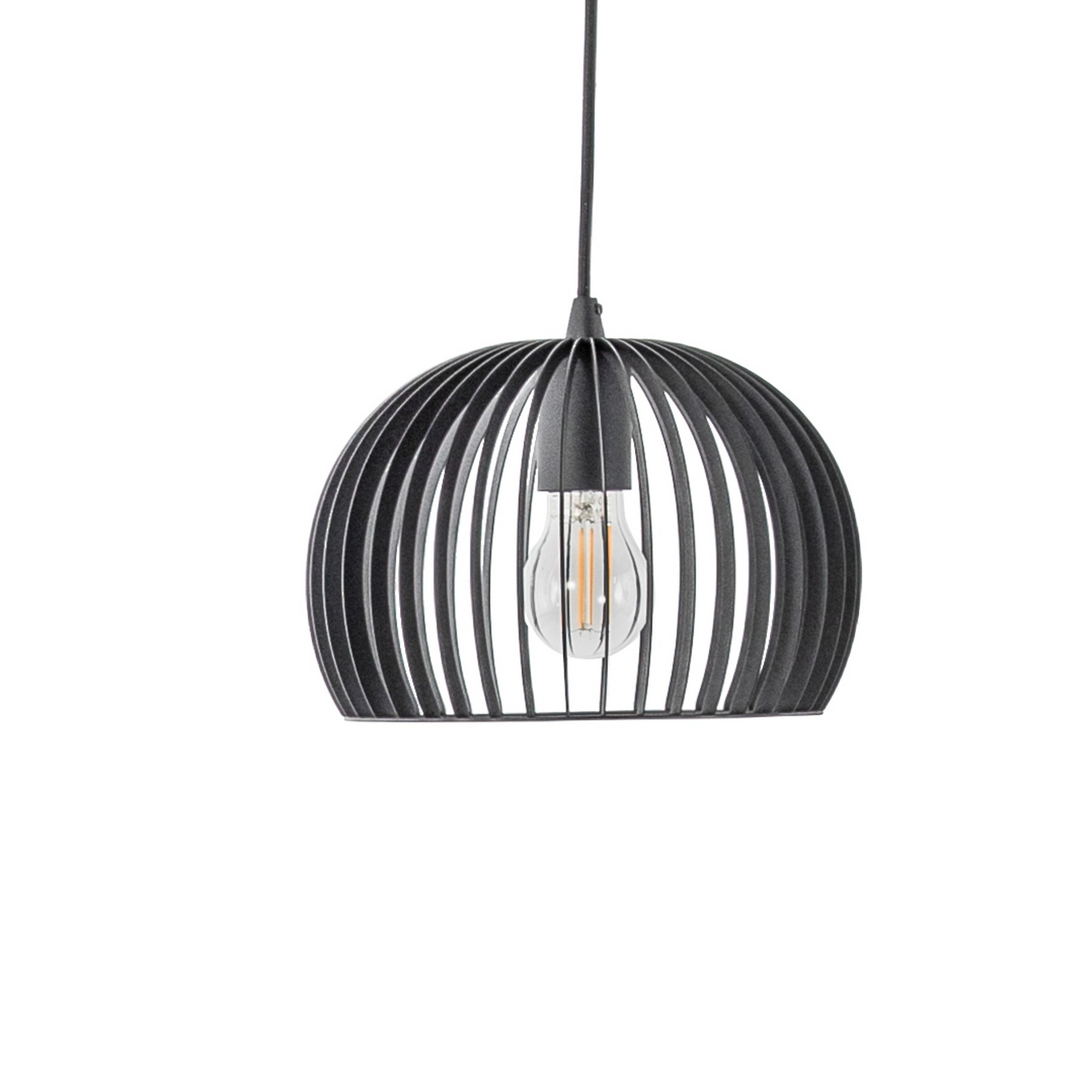 Jusra 3 Lámpara Colgante Black - Lindby