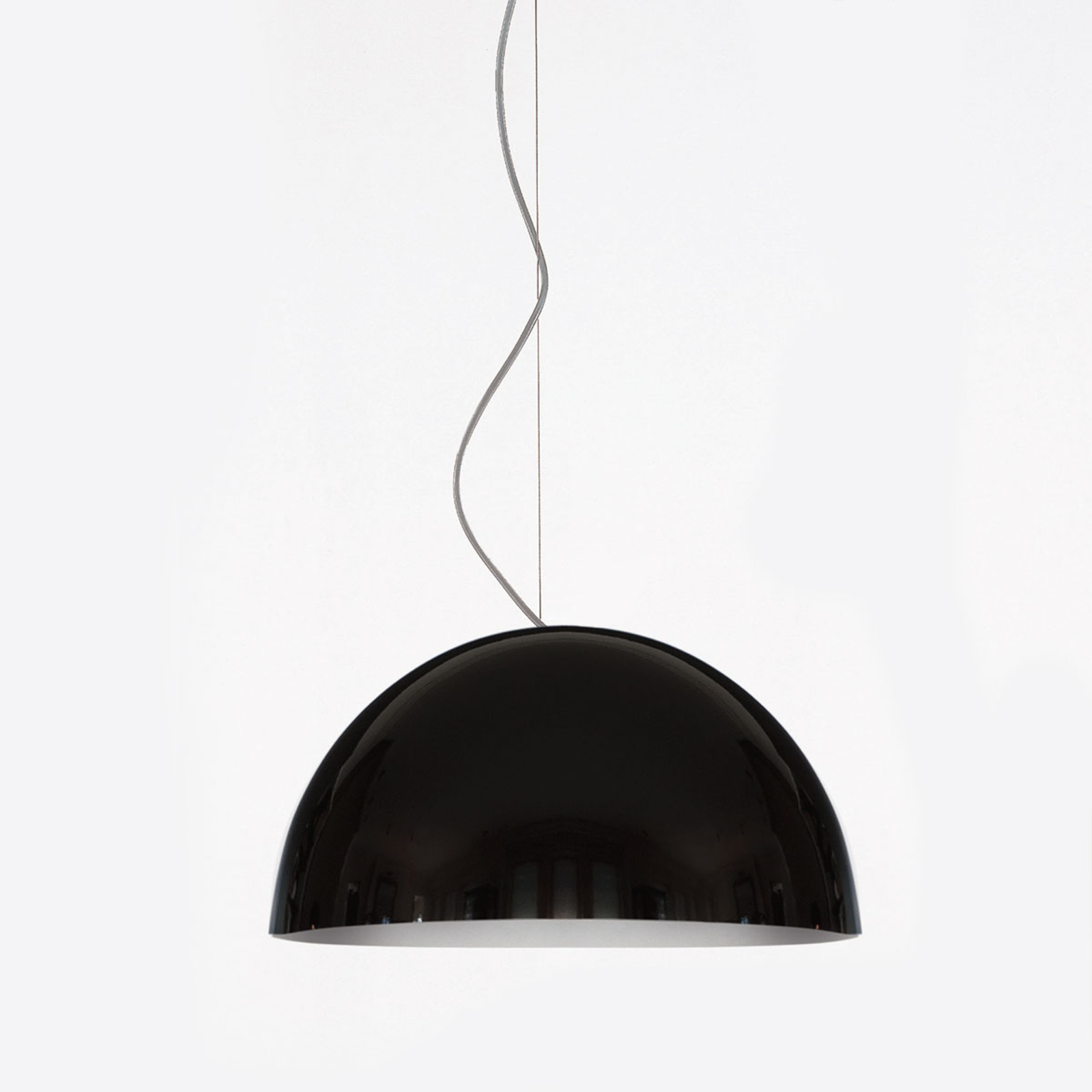 Oluce SONORA - black pendant light, 38 cm