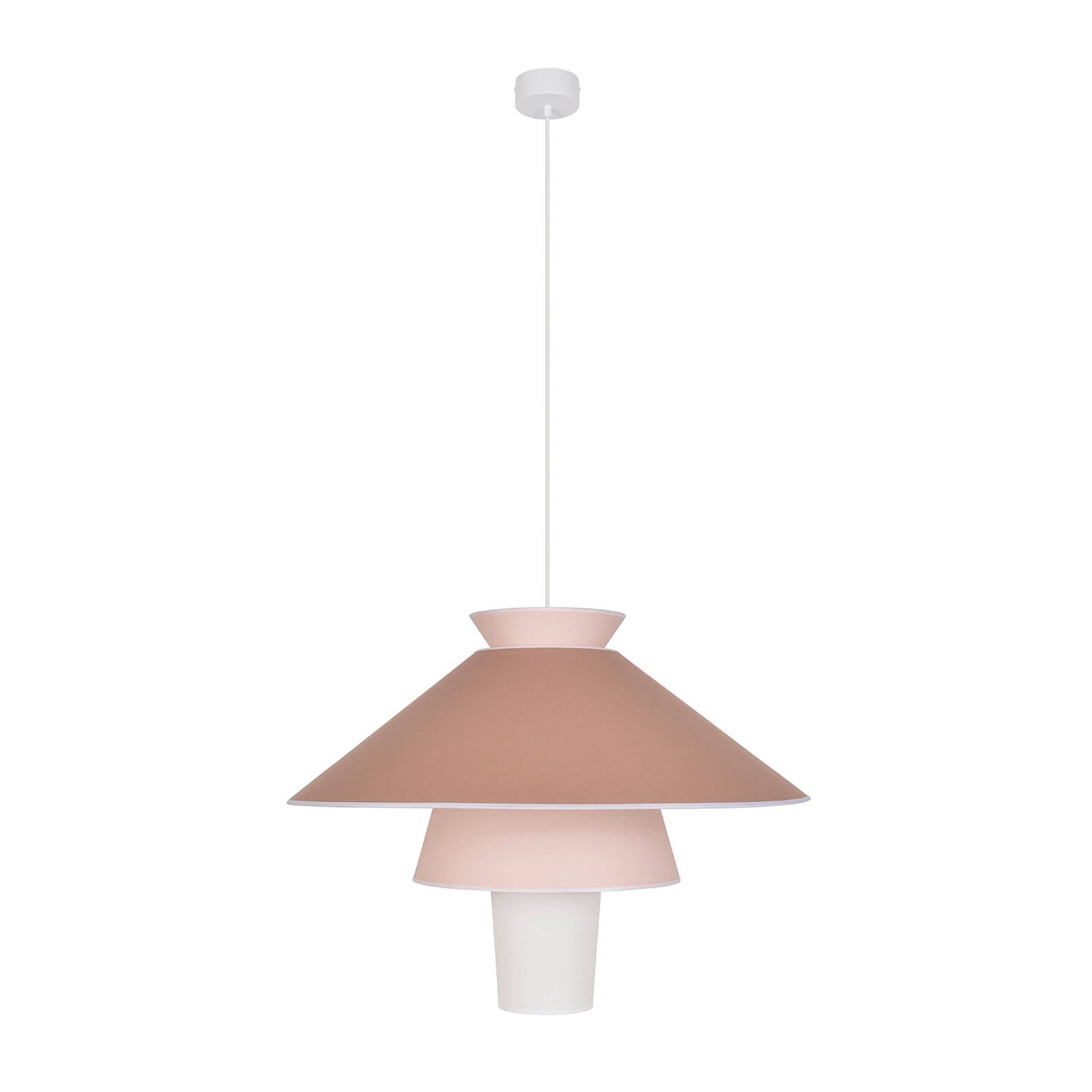 Lampa wisząca MARKET SET Ruche, Ø 78 cm, marshmallow