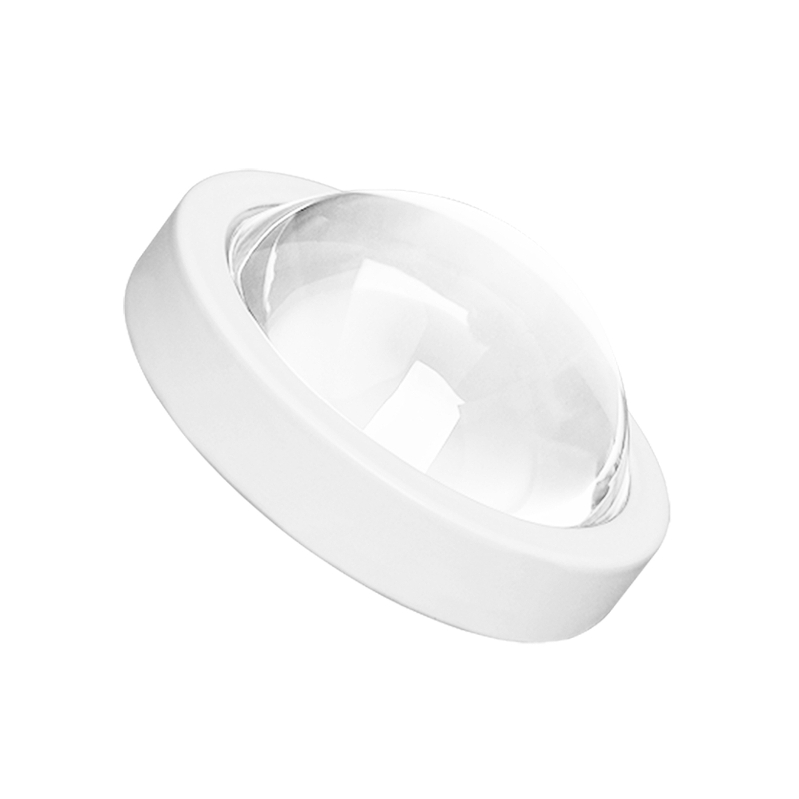 Lindby screw clamp luminaire Jyla, white, lens, 4,200 K, GX53