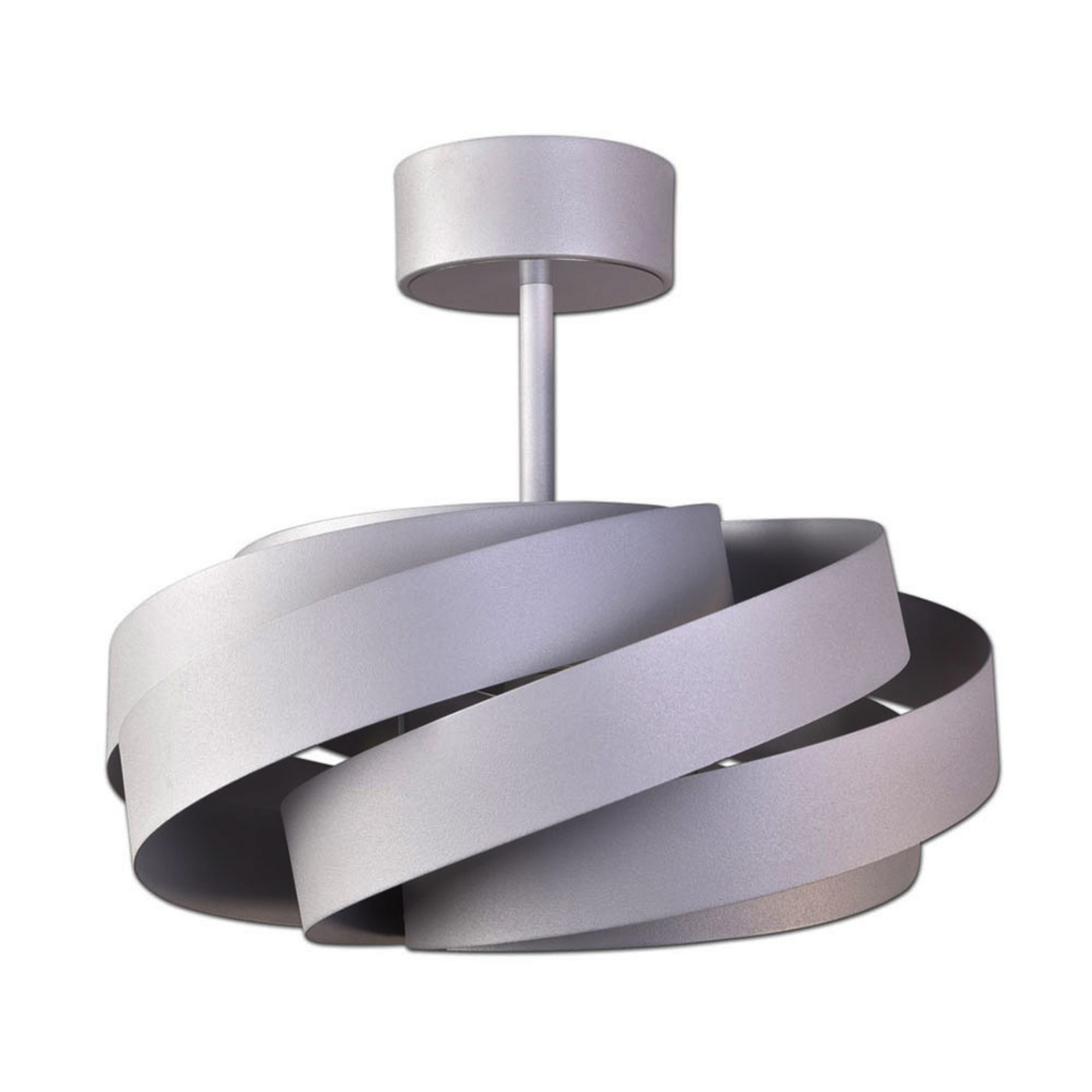 Deckenleuchte Vento, aluminiumfarben, Metall, E27