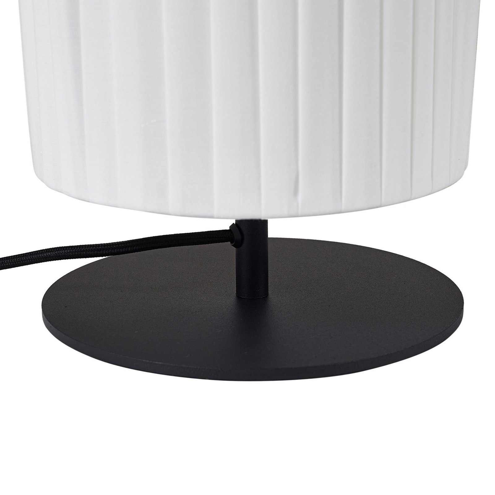 Virelle vloerlamp, wit, textiel, hoogte 117 cm, E27 - Lindby