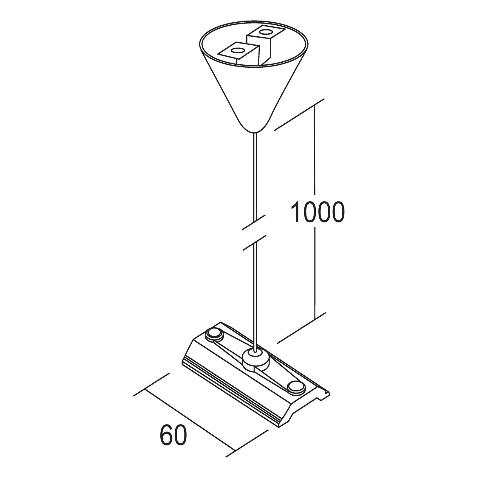 Ivela pendelopphengssystem 1m 3-faset system LKM