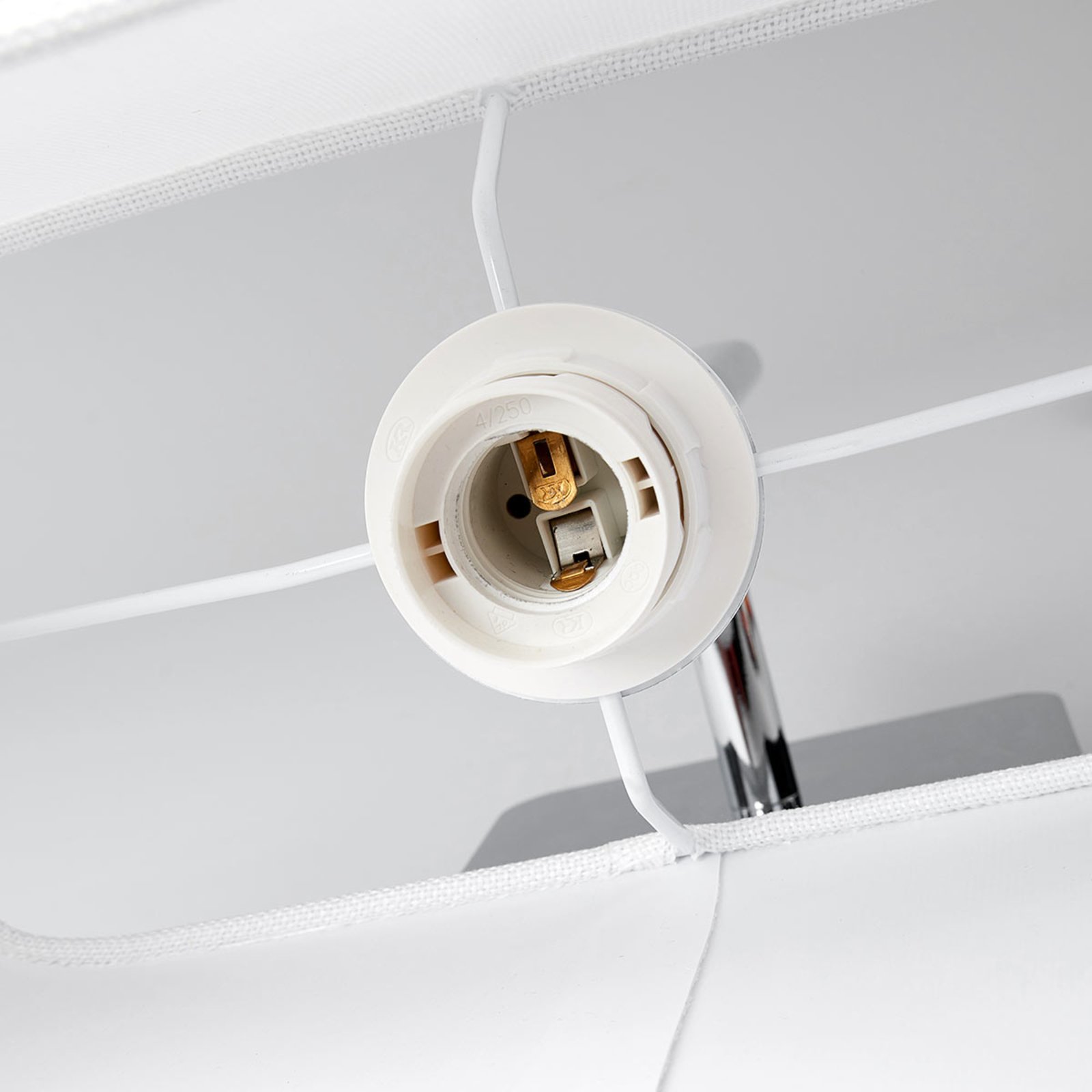 Jettka Wandleuchte White/Chrome - Lucande