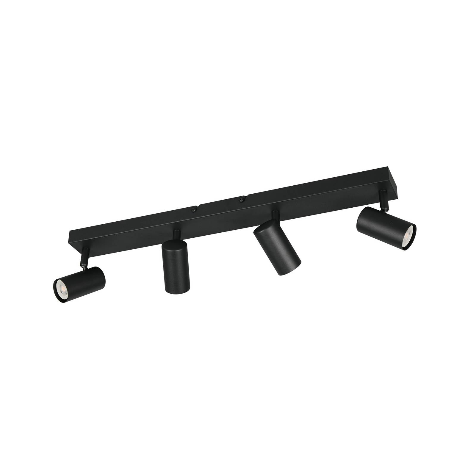 Strahler Taryn, schwarz matt, Länge 62 cm, 4-flg., Mini-GU10