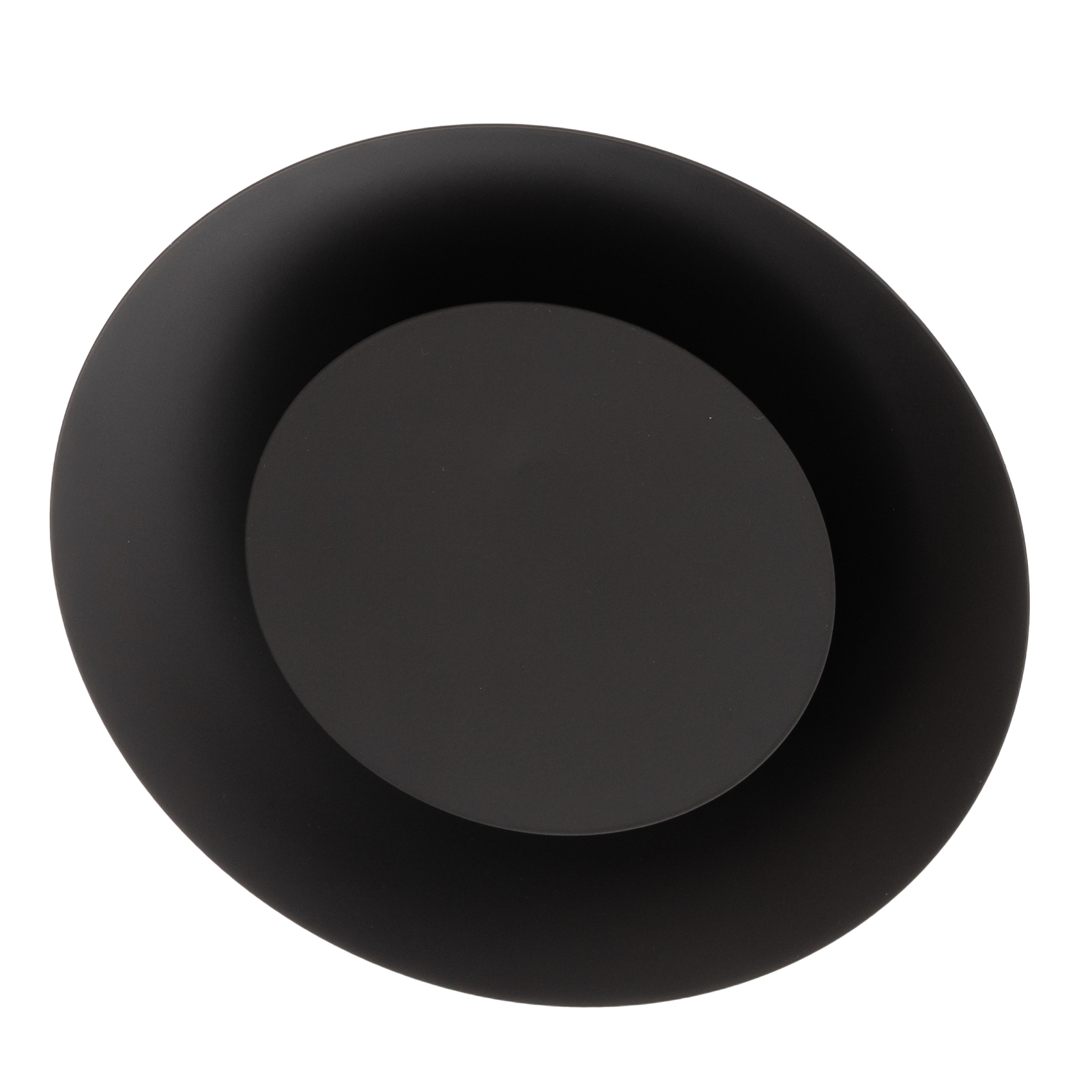 Plafón LED Foskal en negro, Ø 21,5 cm