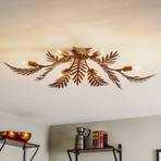 Felce ceiling lamp as a fern in bronze 105 x 60 cm