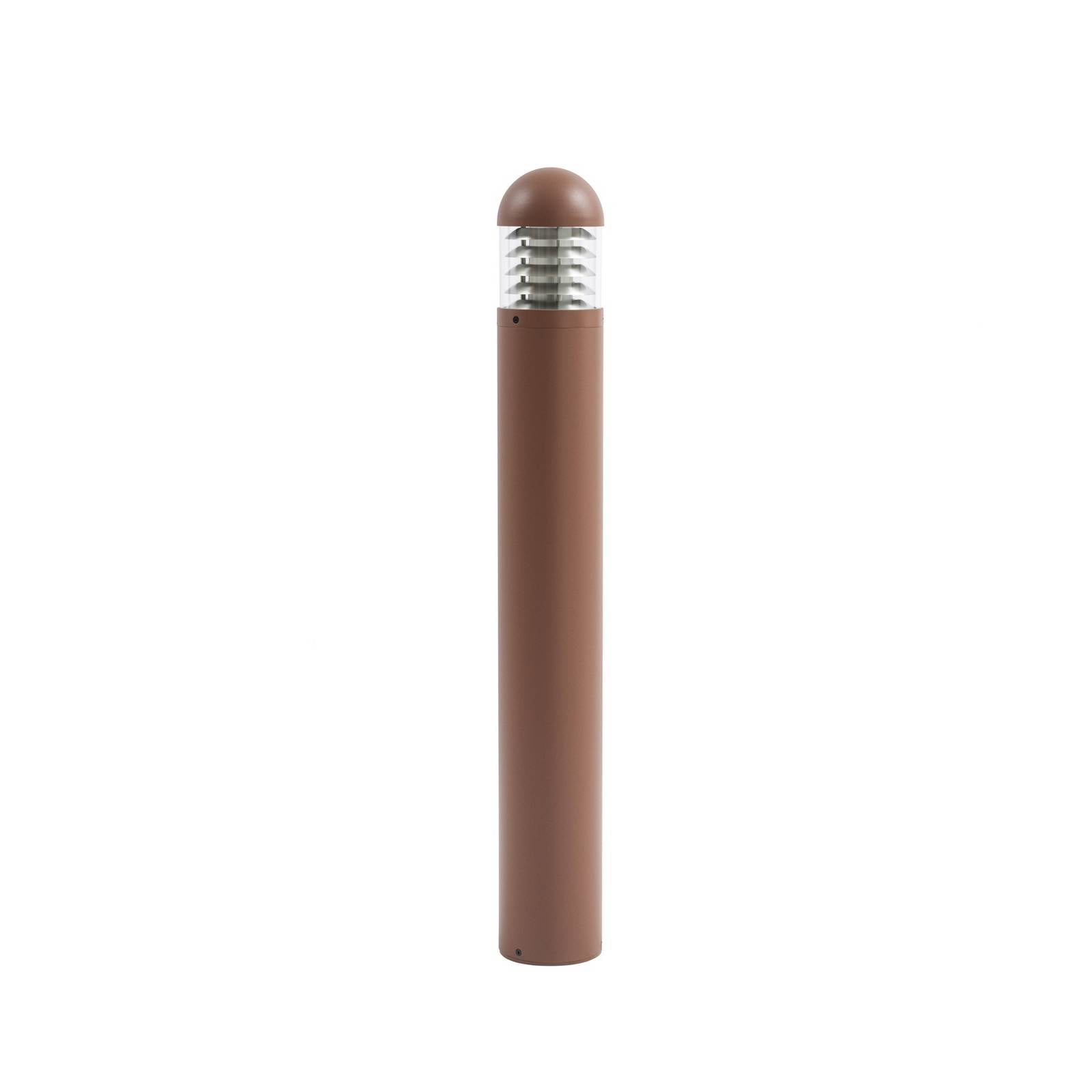 Lucande LED-Wegeleuchte Skagena, braun, Höhe 90 cm, IP54