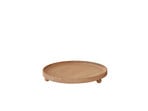 Inka Wood Tray Round Large Nature - OYOY Living Design