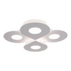 Smilla LED ceiling light, white, metal, 50x50 cm, CCT remote control