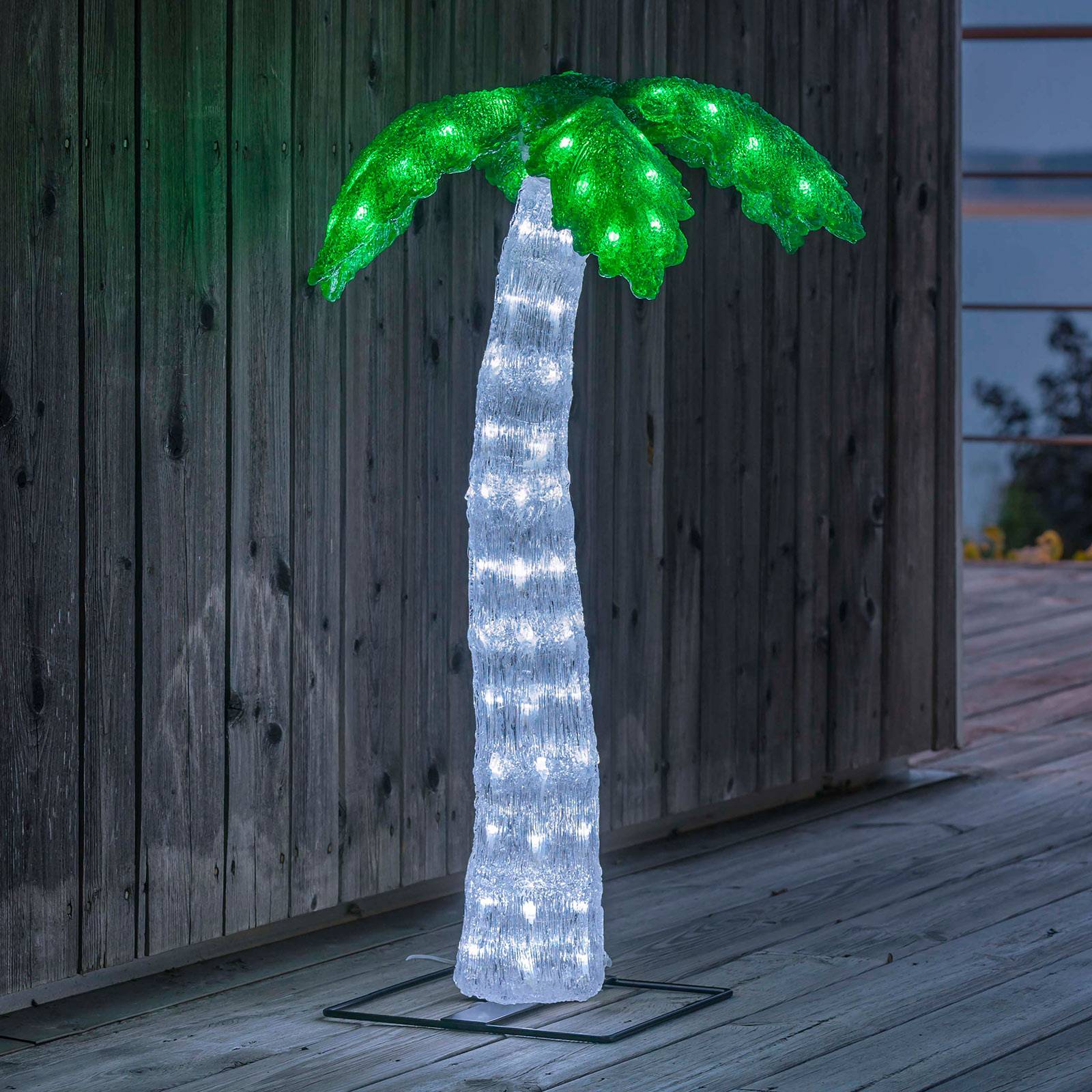 Décoration d’extérieur LED Palmier en acrylique
