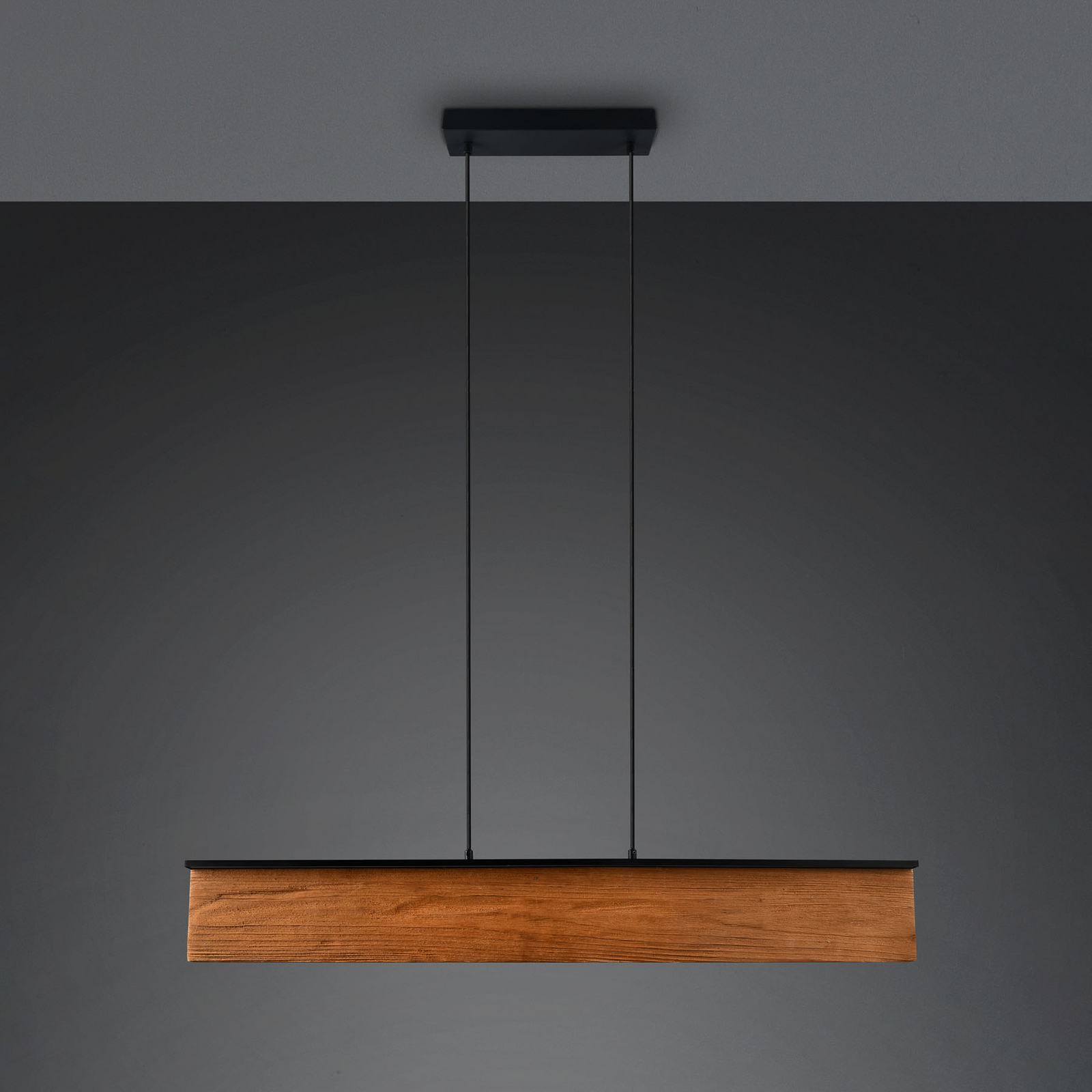 Κρεμαστή λάμπα LED Kalea, μήκος 110 cm, χρώμα ξύλου, ξύλο Κρεμαστή λάμπα LED Kalea, μήκος 110 cm, χρώμα ξύλου, ξύλο