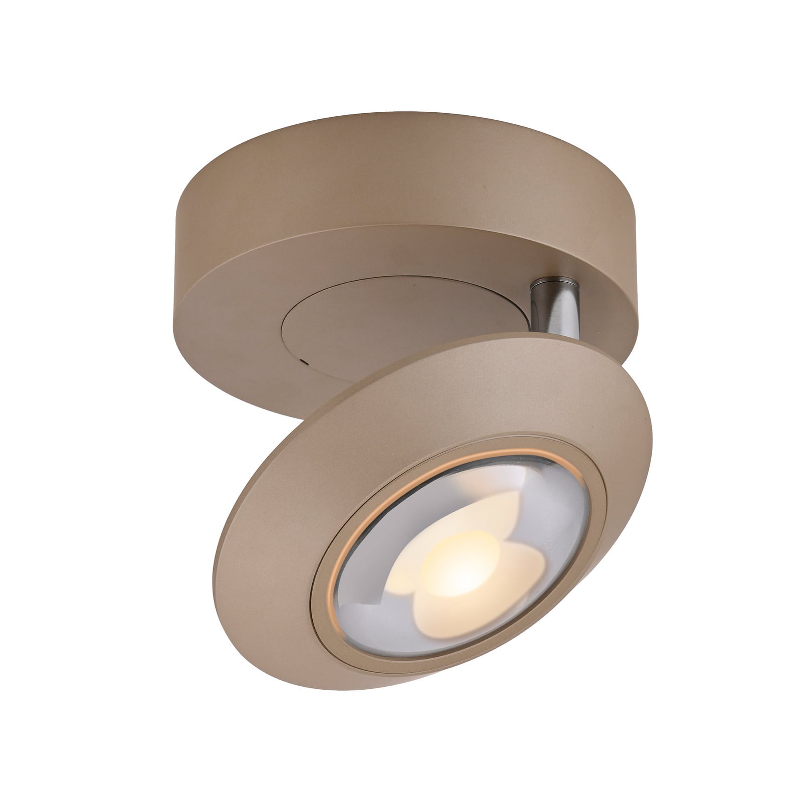 Oculis LED-Deckenlampe bronzefarben, Ø15cm Eisen/Glas - PURE