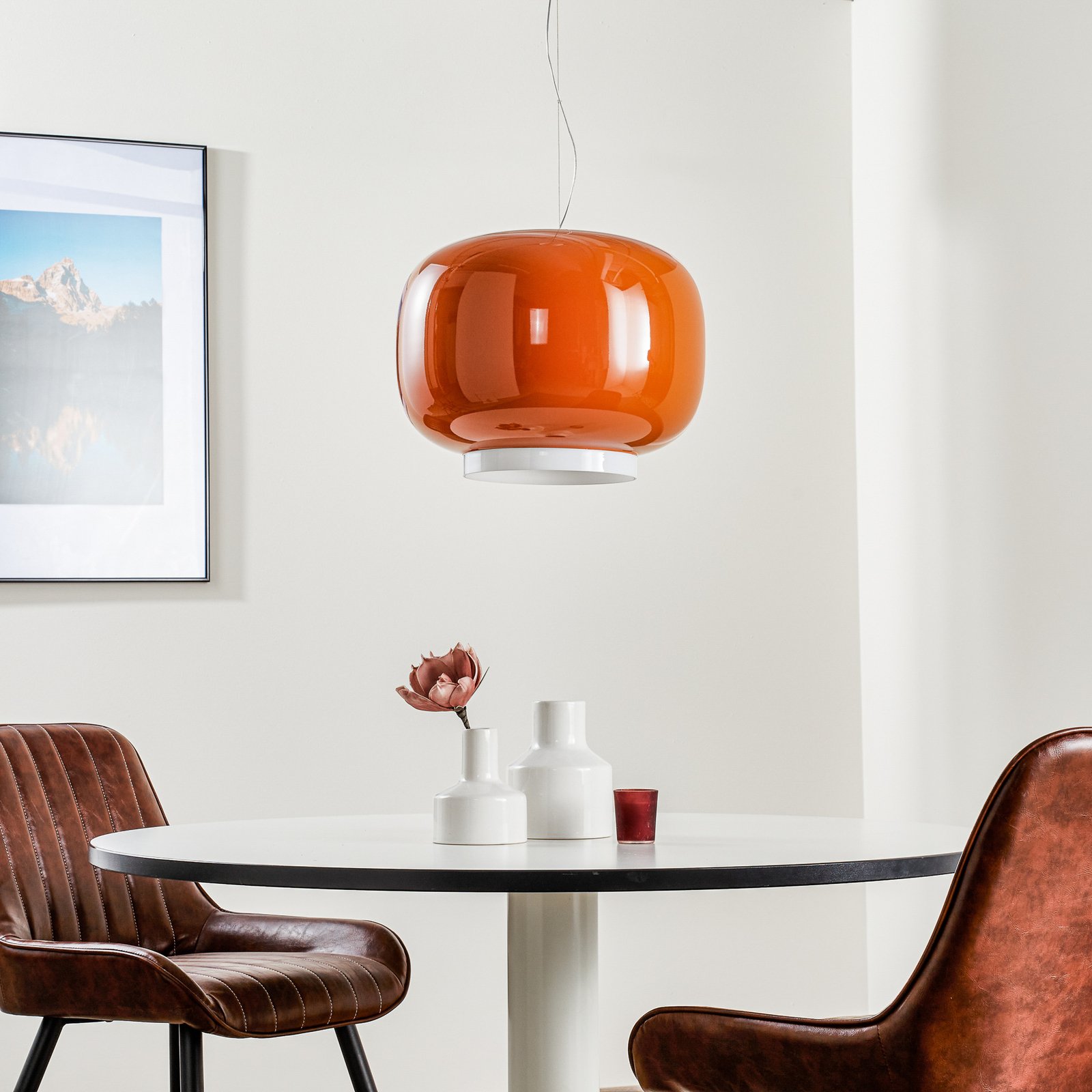 Chouchin 1 LED-Hängeleuchte, orange - Foscarini