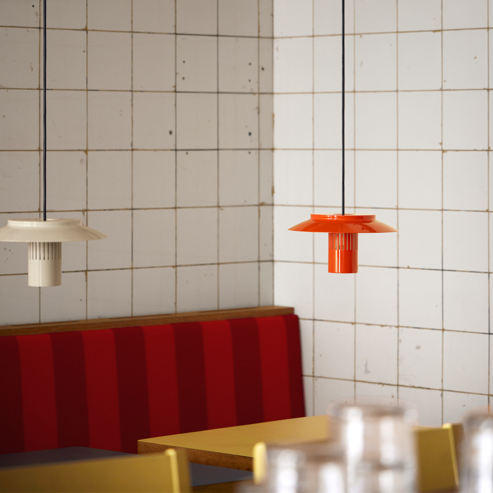 Lille 24 Hängeleuchte, orange, Aluminium, Ø 24cm - Pholc