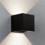 Paulmann Akku-Außenwandlampe Nyara schwarz 10 cm Sensor IP44