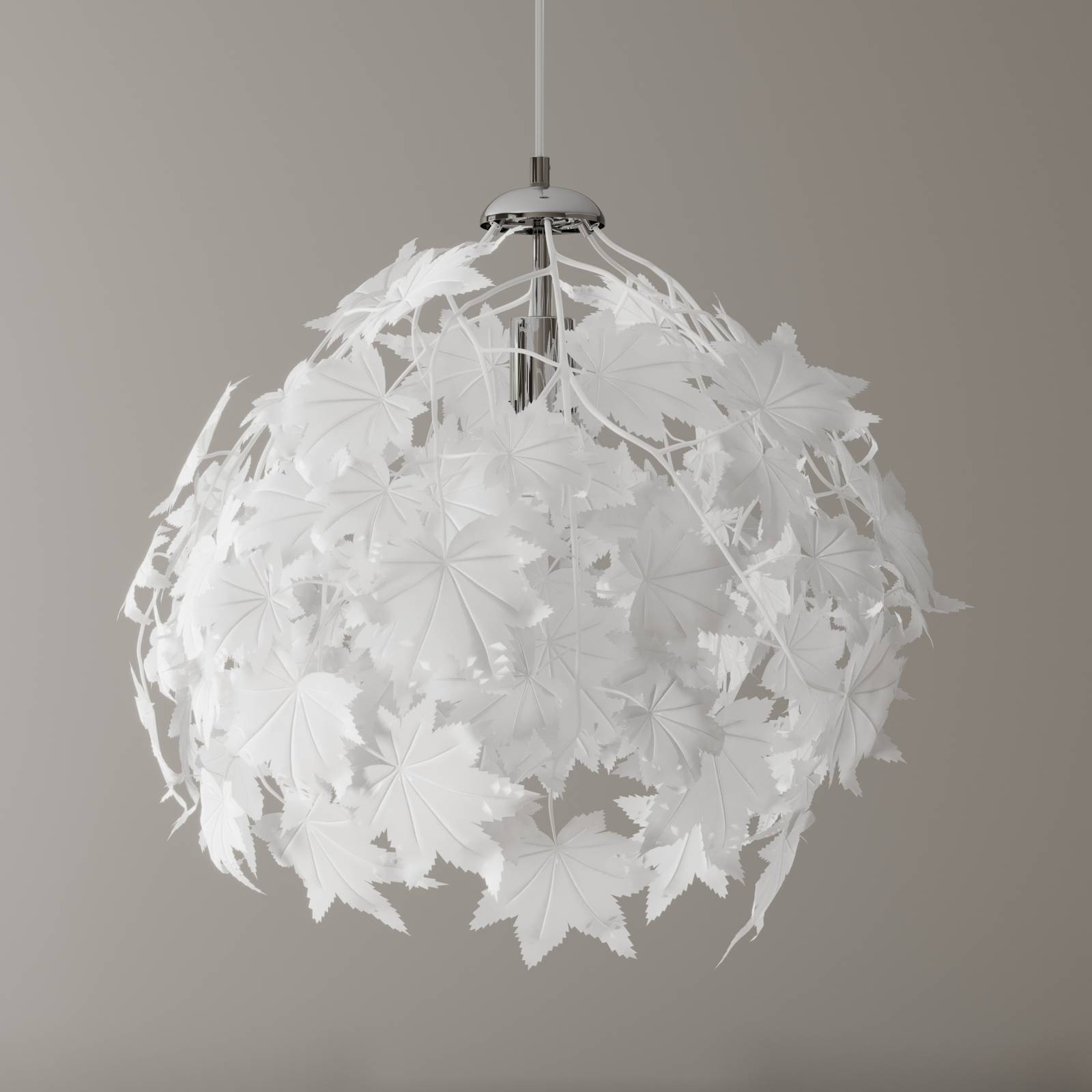 Lampa wisząca Maple ze wzorem w liście