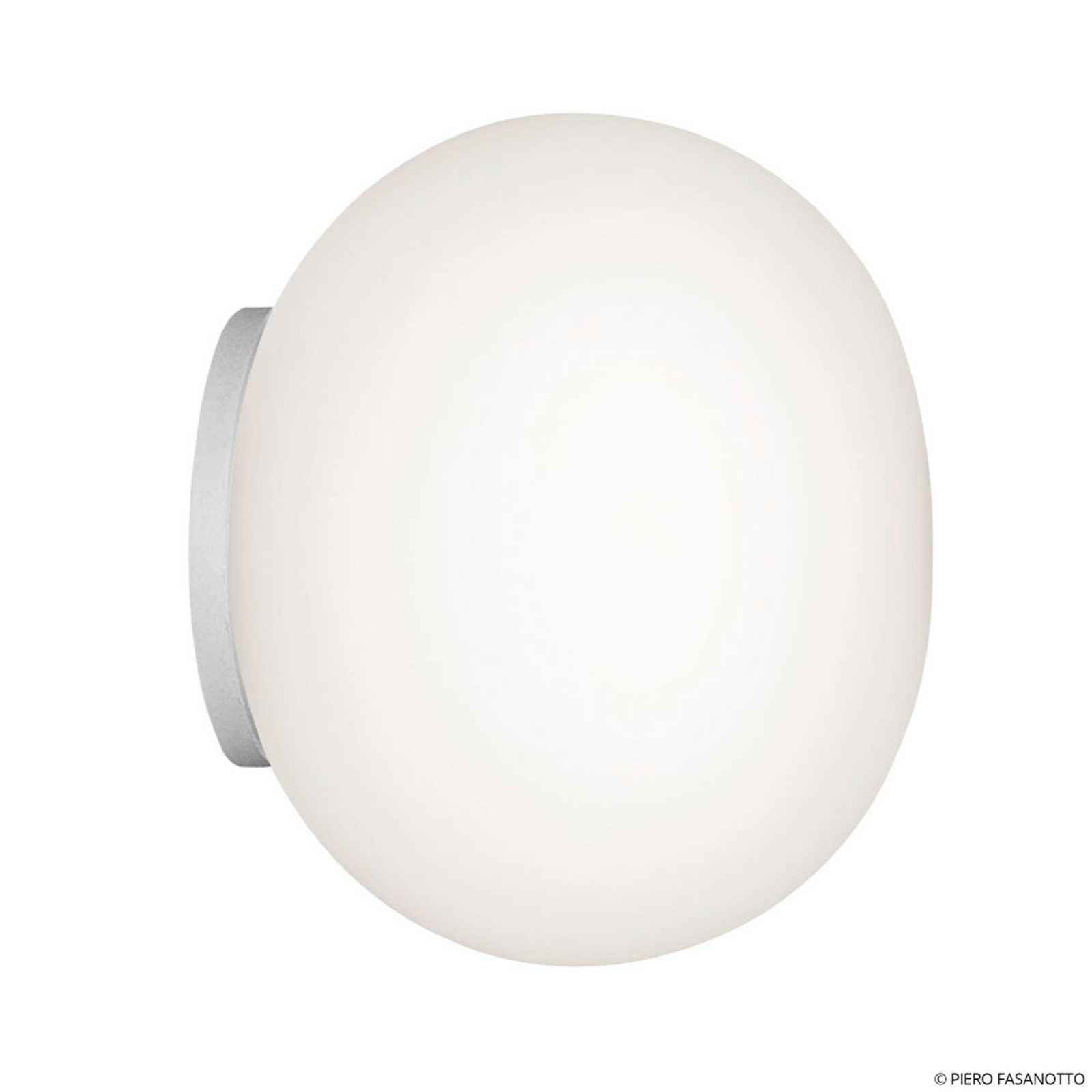 FLOS Mini Glo-Ball Mirror aplique, blanco