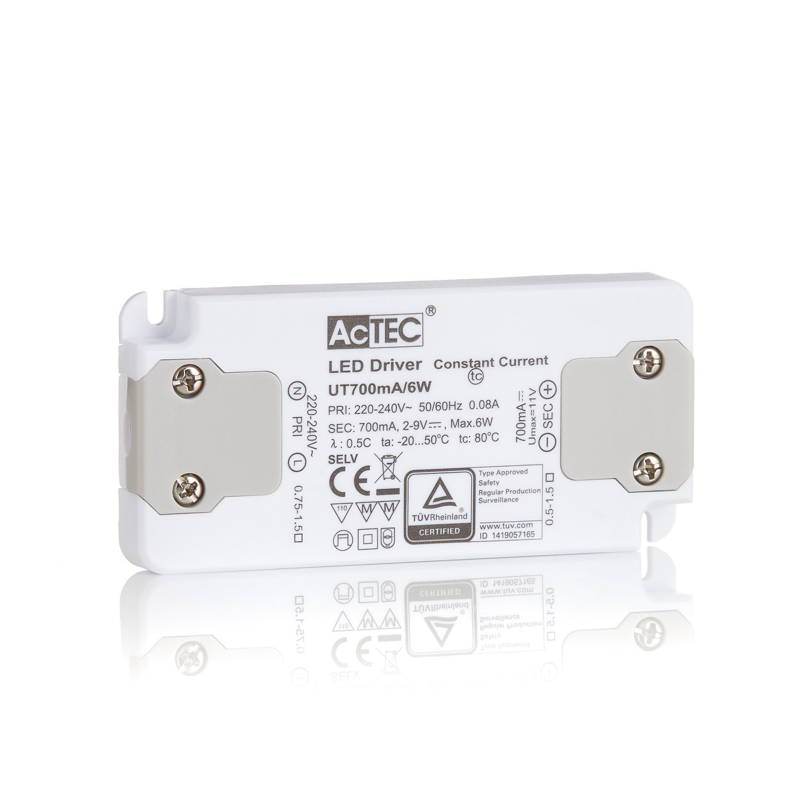AcTEC Slim LED-driver CC 700 mA, 6 W