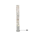 Talismano floor lamp, silver-coloured, height 176 cm, iron