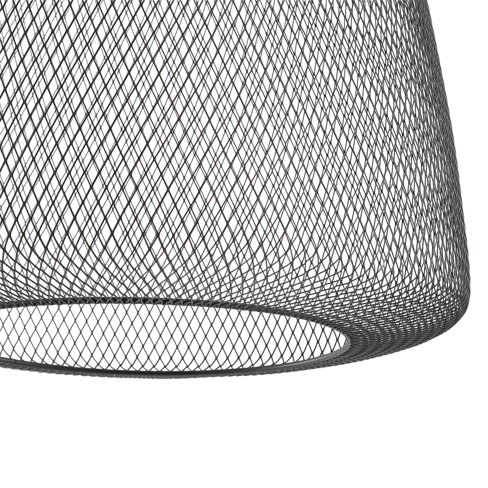 Lucande LED-riippuvalaisin Korvyn, musta, halkaisija 50 cm, portaattomasti