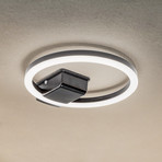 Lindby LED āra griestu gaismeklis Finian, Ø 31 cm, CCT, aptumšojams
