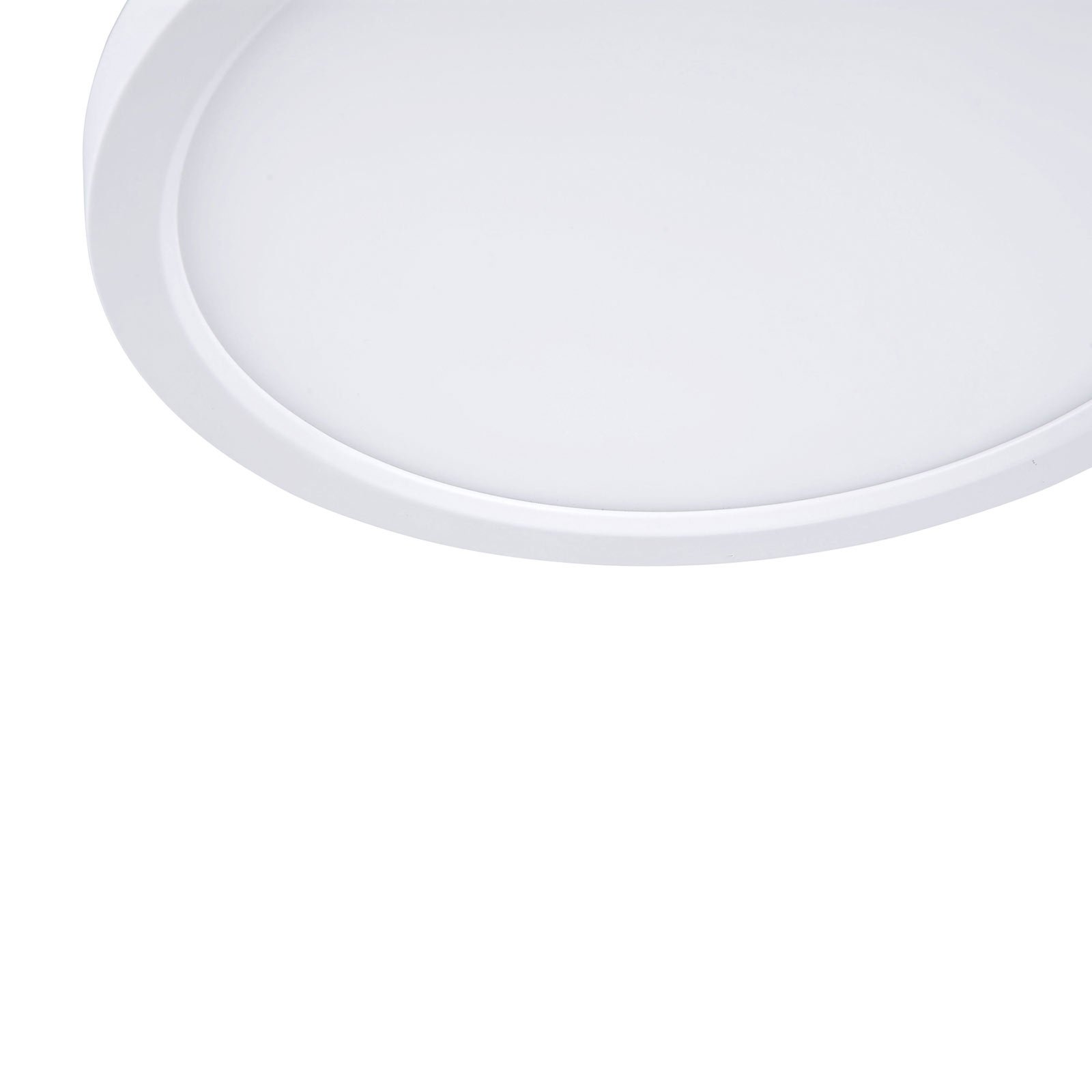 Flat LED-taklampe CCT, Ø 40 cm, hvit