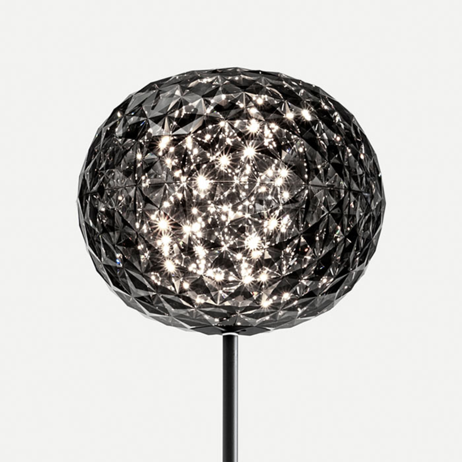 Kartell Planet-LED-lattiavalo, 160 cm, savunharmaa