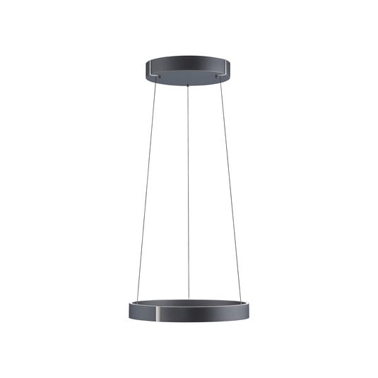 Lampada LED a sospensione E-Clipse, grigio mistico, Ø 50 cm, CCT - PURE