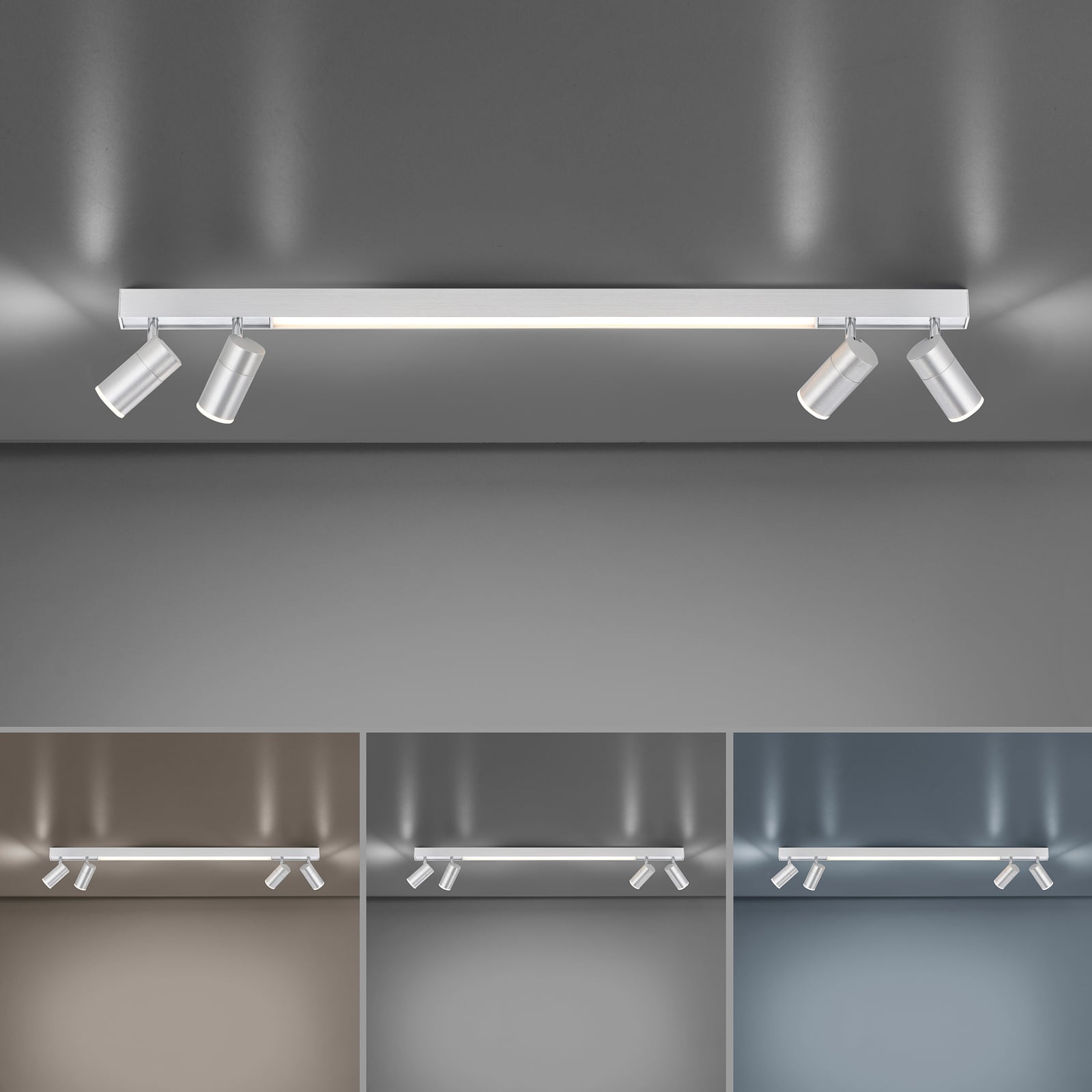 Lines Spot LED-Deckenlampe, diamond, 120 cm, dimmbar - PURE Lines Spot LED-Deckenlampe, diamond, 120 cm, dimmbar - PURE