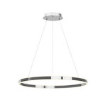 Lyani Pendant Ø80 Chrome/White - Lucande