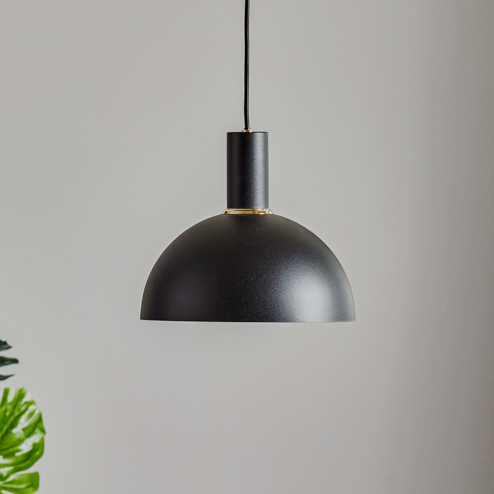 Lampa wisząca Selma 1-punktowa, czarna Ø 22 cm
