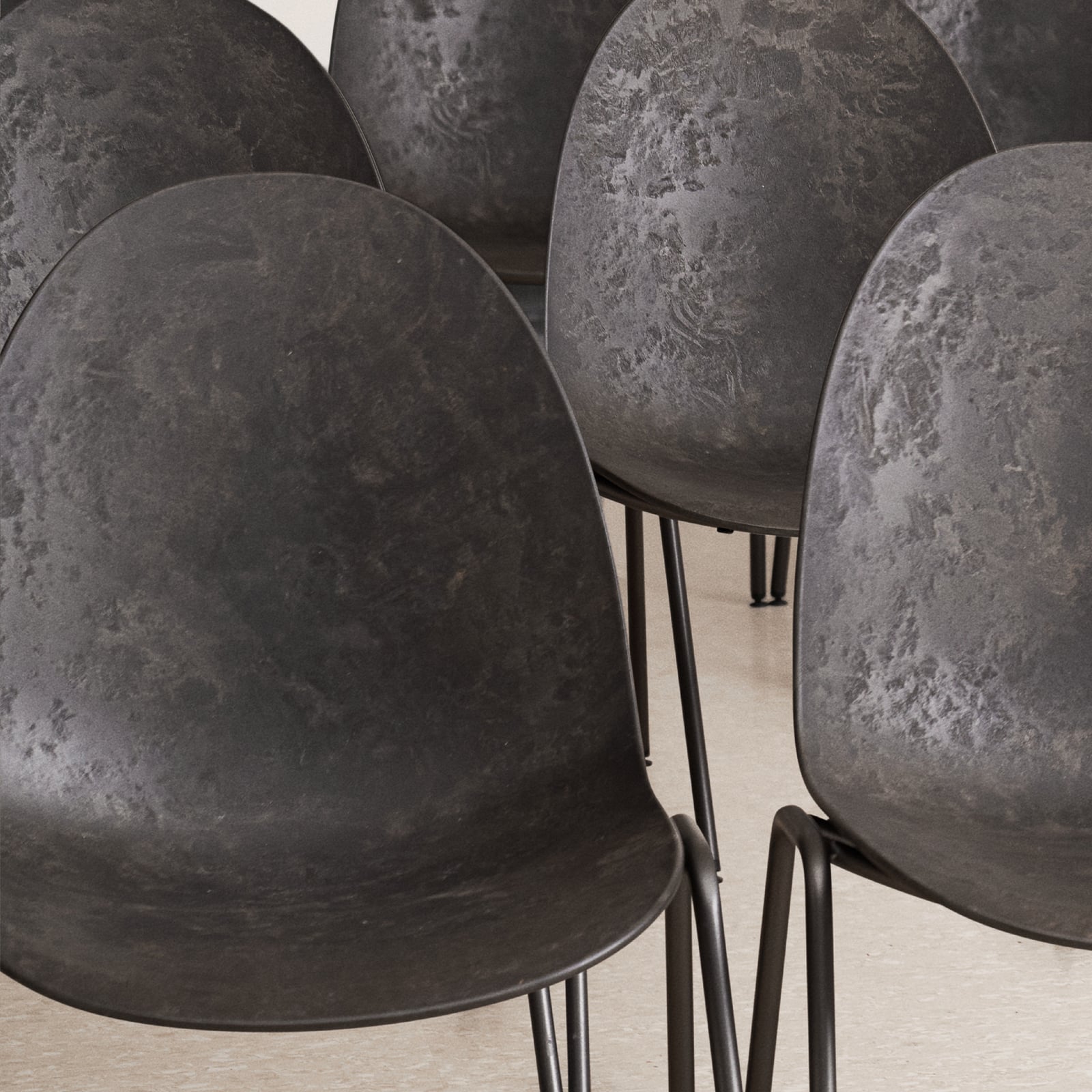 Tabouret de bar Eternity, noir, acier, hauteur 87,5 cm - Mater Tabouret de bar Eternity, noir, acier, hauteur 87,5 cm - Mater