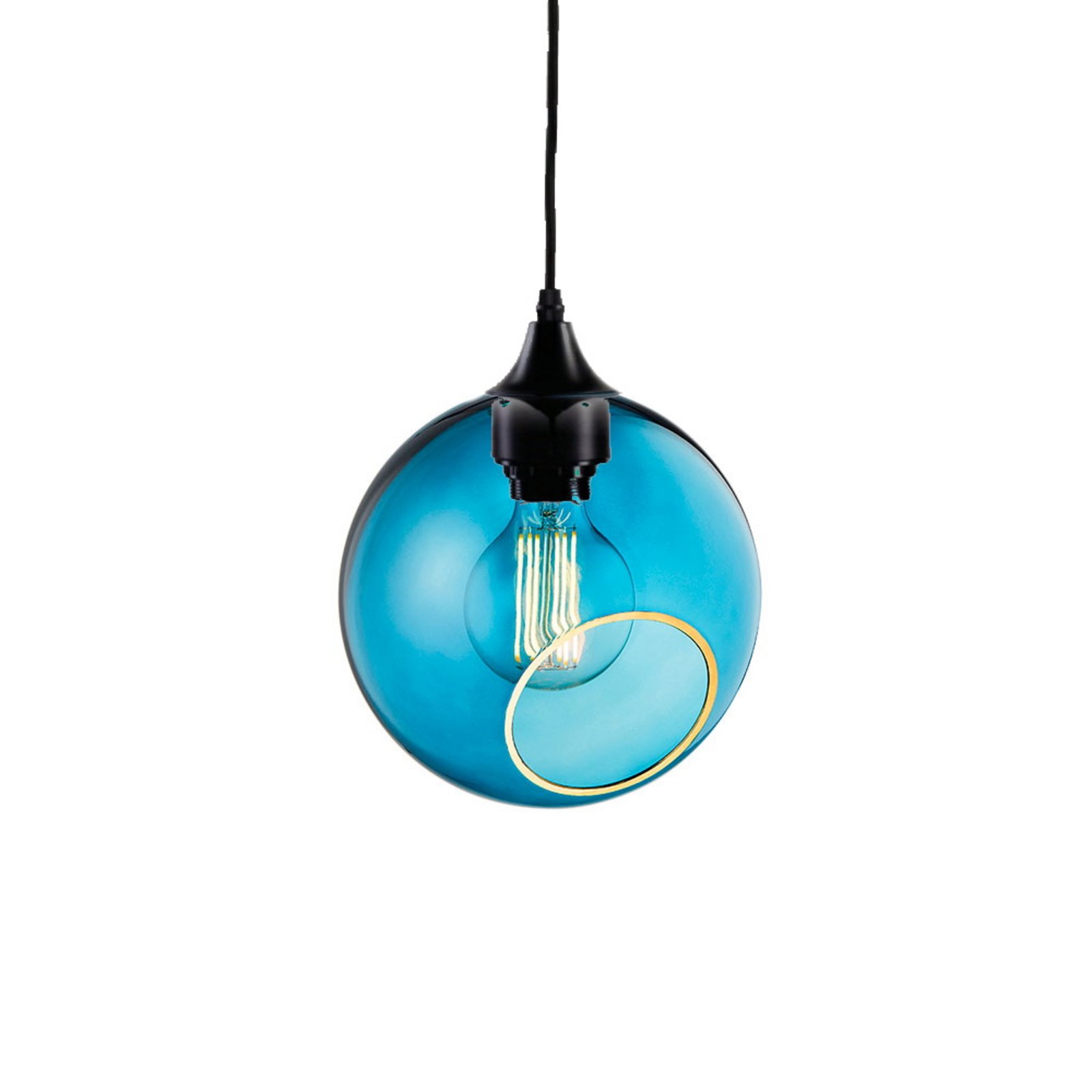 Ballroom XL Lampada A Sospensione Blue Sky con Presa Nera - Design By Us