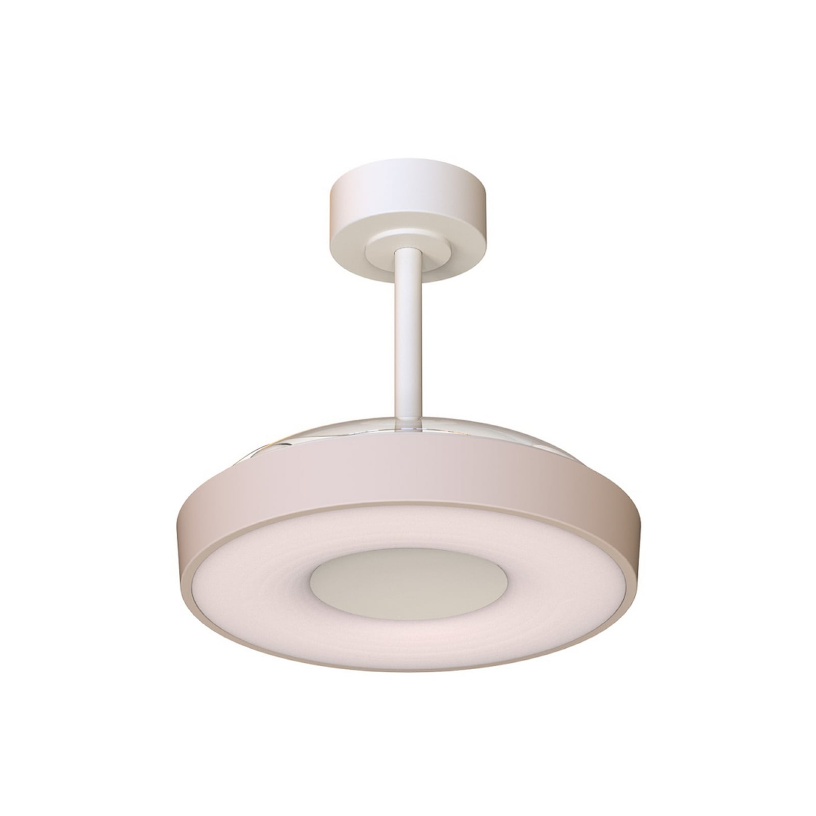 Ventilador de techo LED inteligente Coin Mini, beige/blanco, CC, silencioso Ventilador de techo LED inteligente Coin Mini, beige/blanco, CC, silencioso