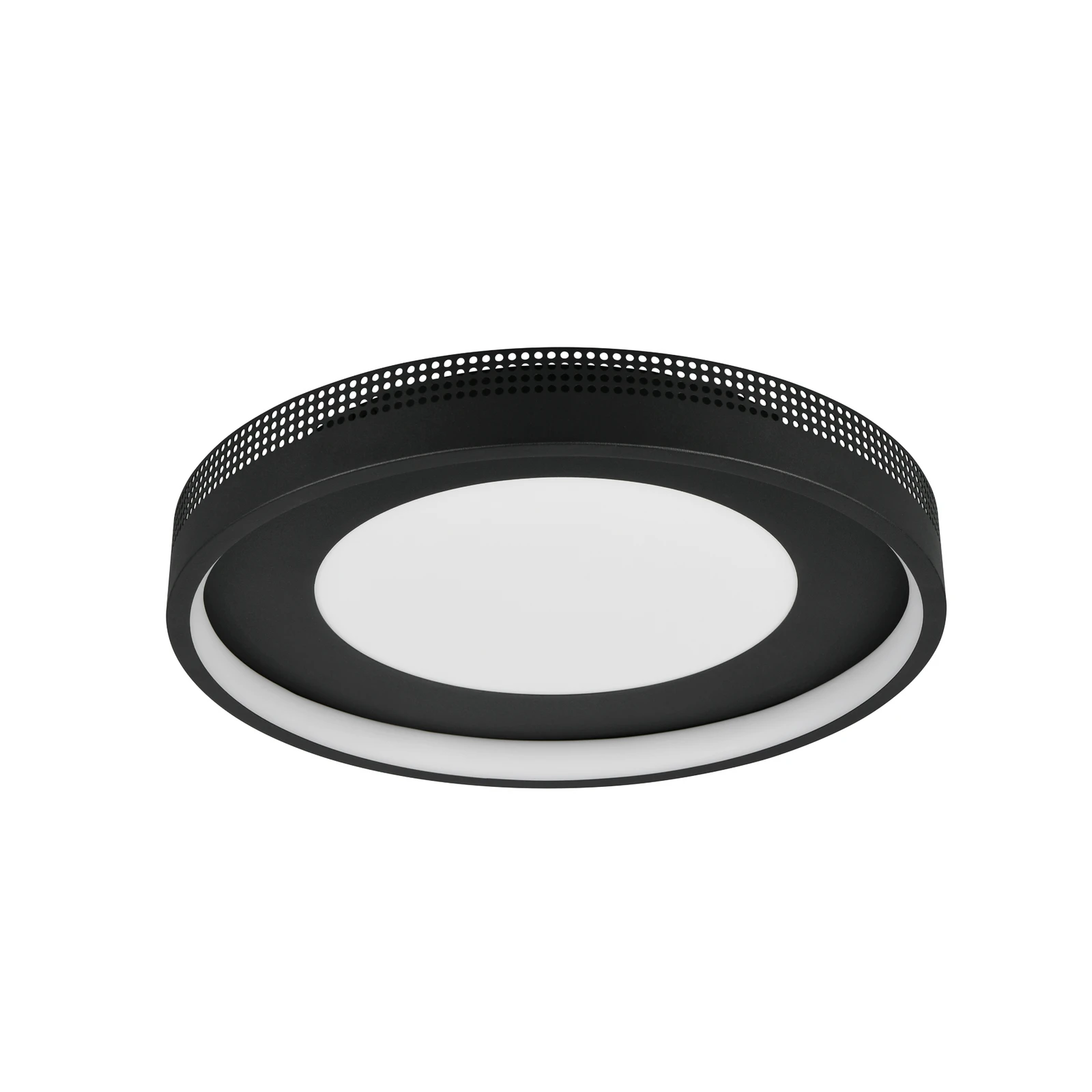 LED lubų lempa „Solea“, juoda matinė, Ø 40 cm, plastikas