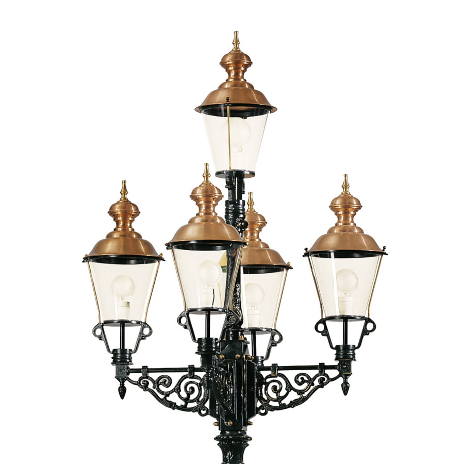 Representatieve lantaarnpaal Monaco 5-lamps
