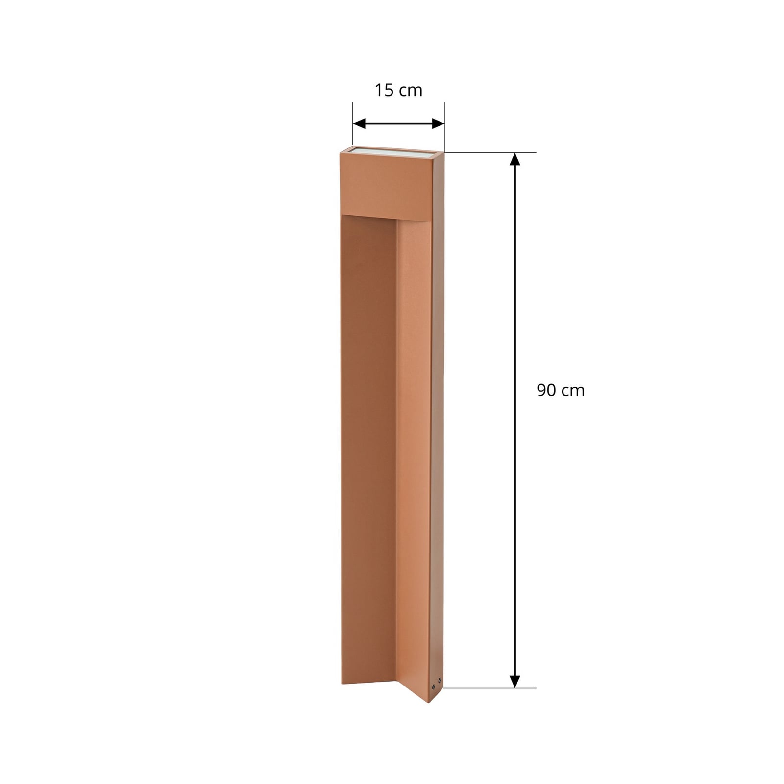 Lucande Kaholo LED ösvény világítás, barna, 90 cm, IP44