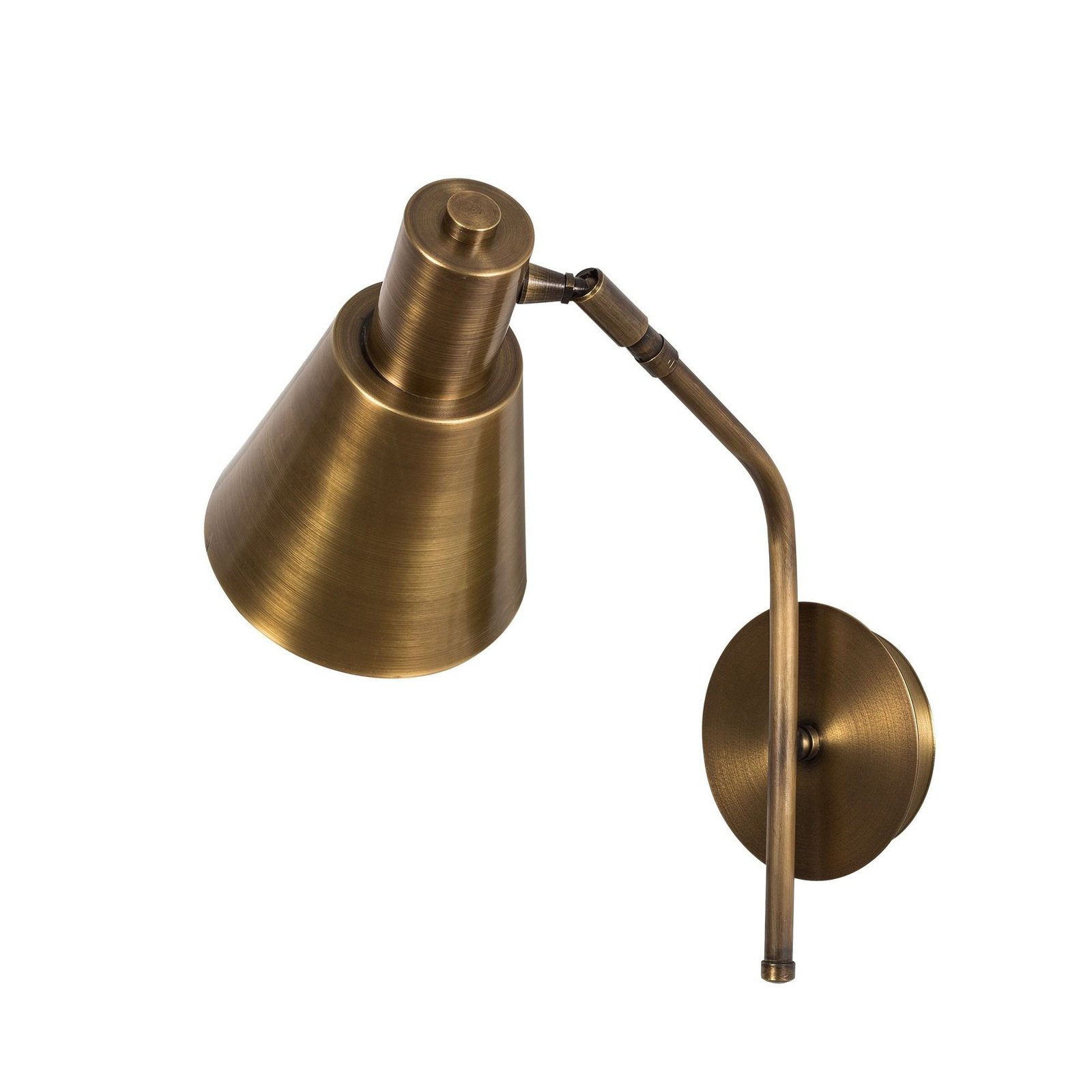 Wandlamp Sivani MR-663, goud antiek, metaal, Ø 15 cm