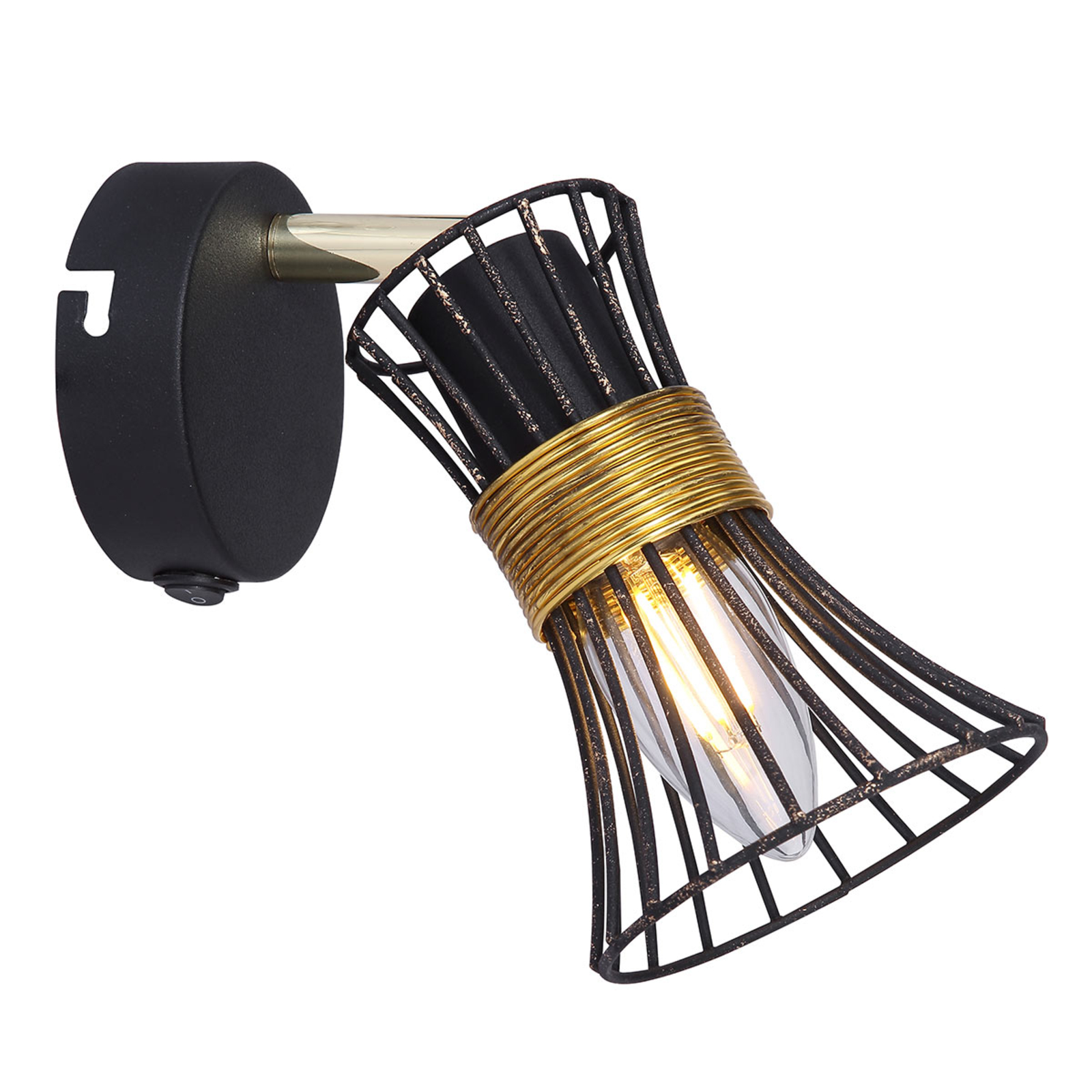 Vegglampe 54814-1 med bryter
