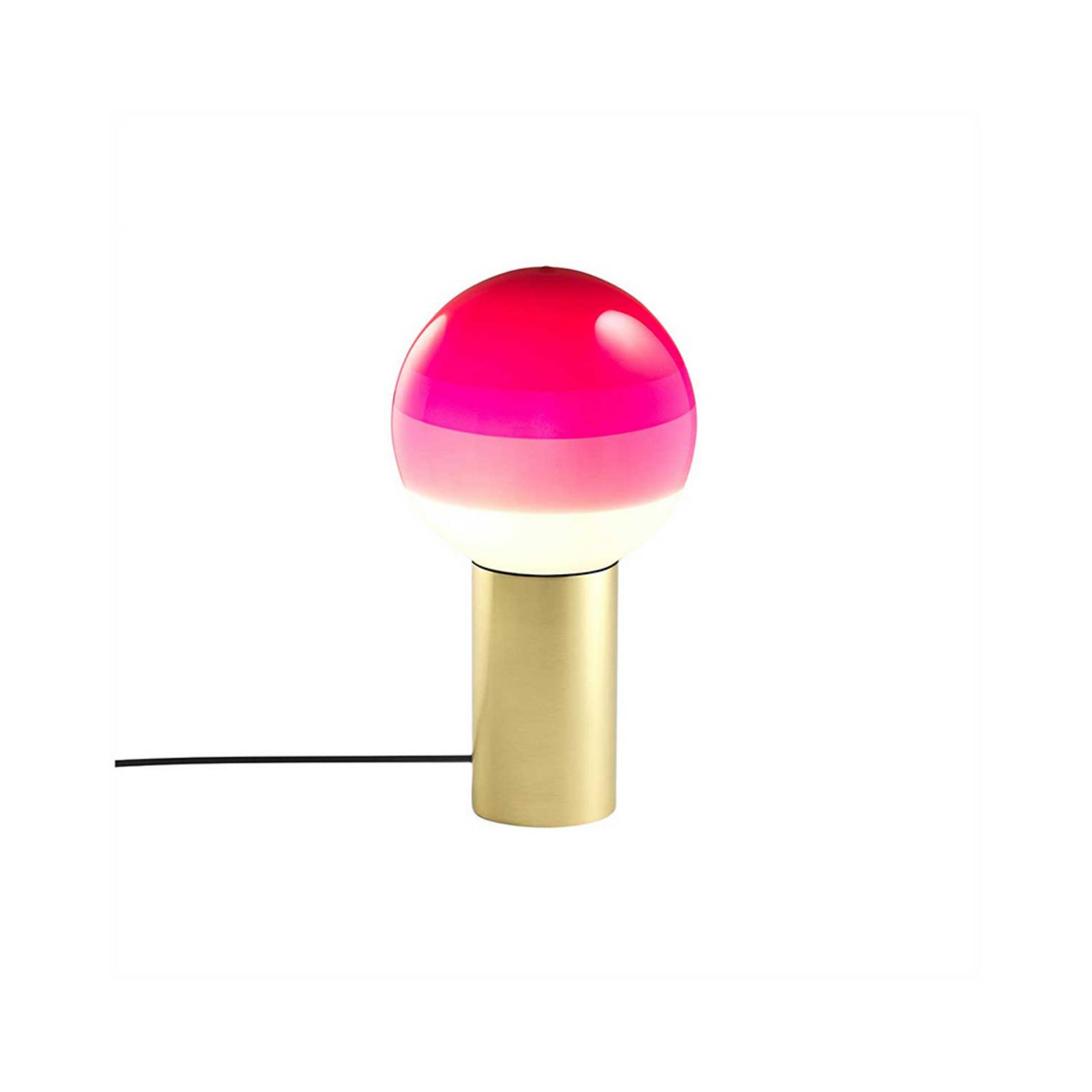 MARSET Tischlampe Dipping Light, Höhe 22 cm, rosa/messing