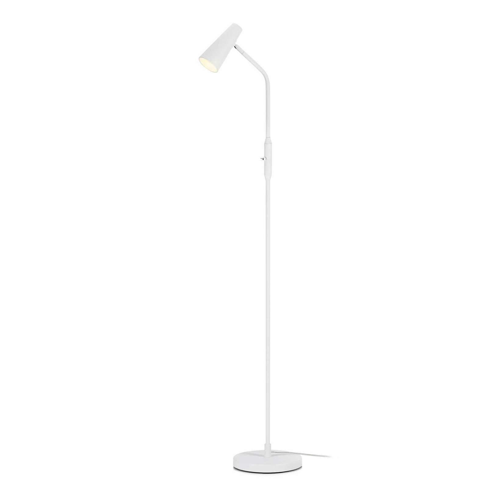 Markslöjd Golvlampa Crest vit rörlig skärm