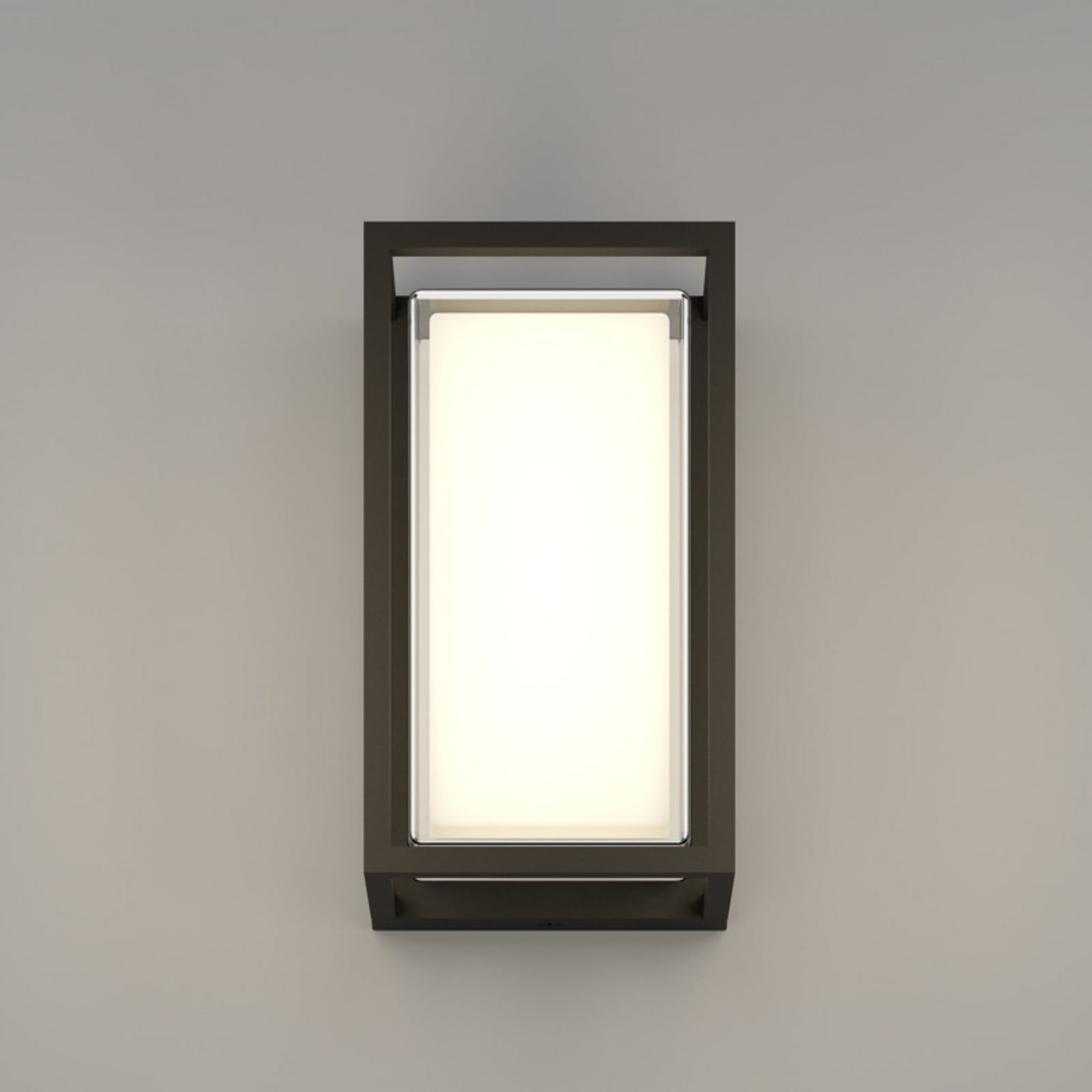 EGLO LED стенен светилник за външно осветление GENOVESE, черен, 24 см, IP65, CCT