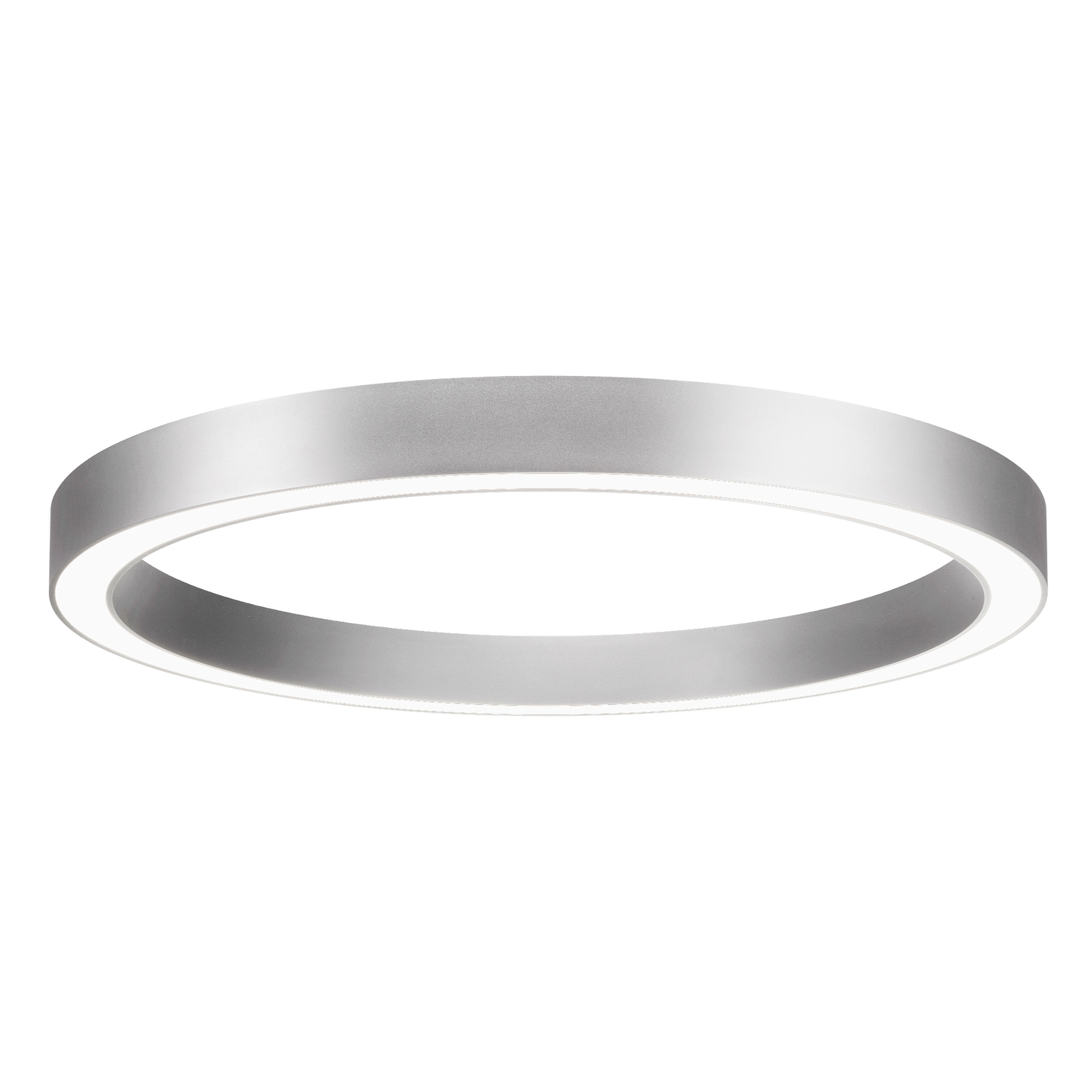 BRUMBERG Biro Cirkel Ring, Ø 45cm, aan/uit, zilver, 4.000 K