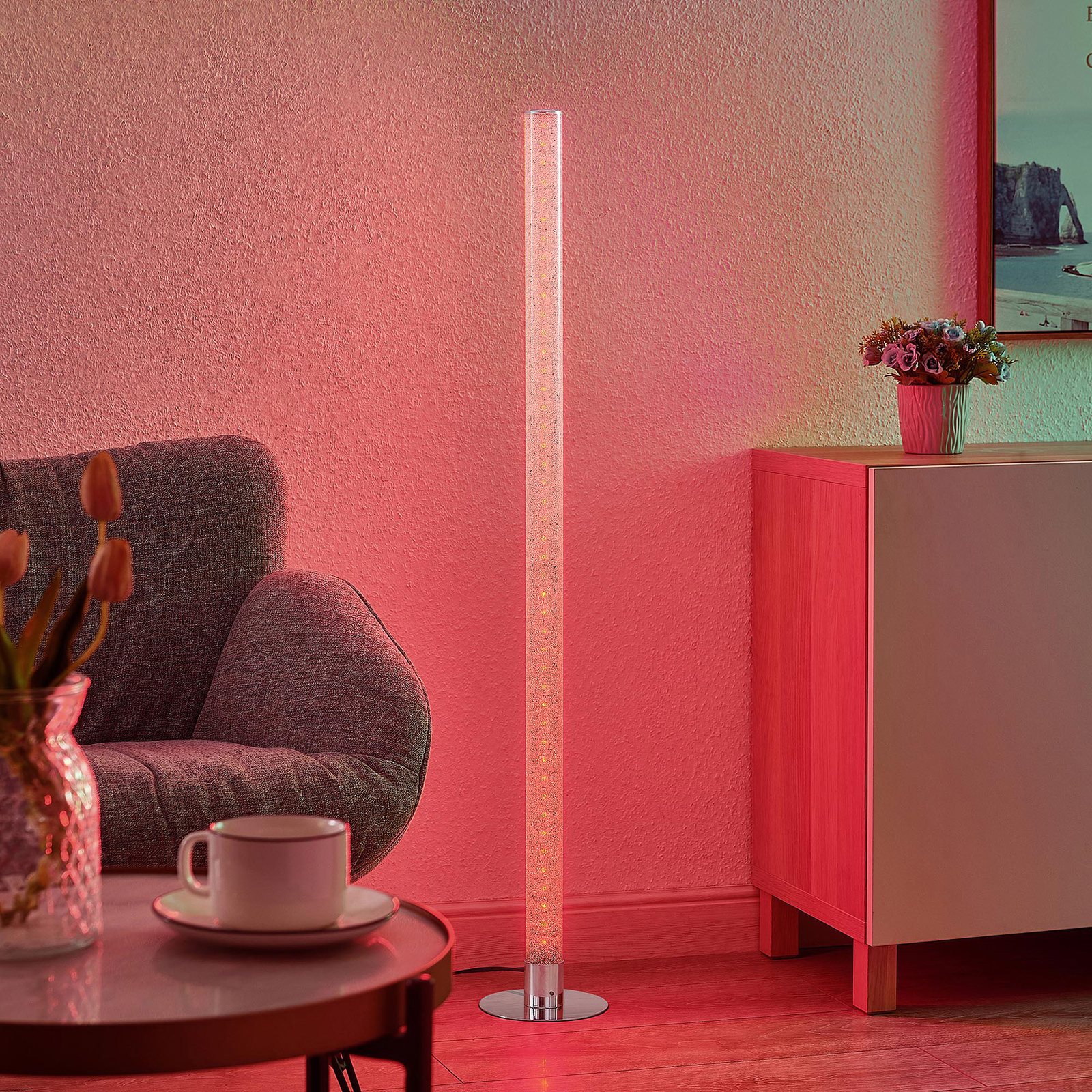 ELC Tazimo LED vloerlamp, RGB + wit